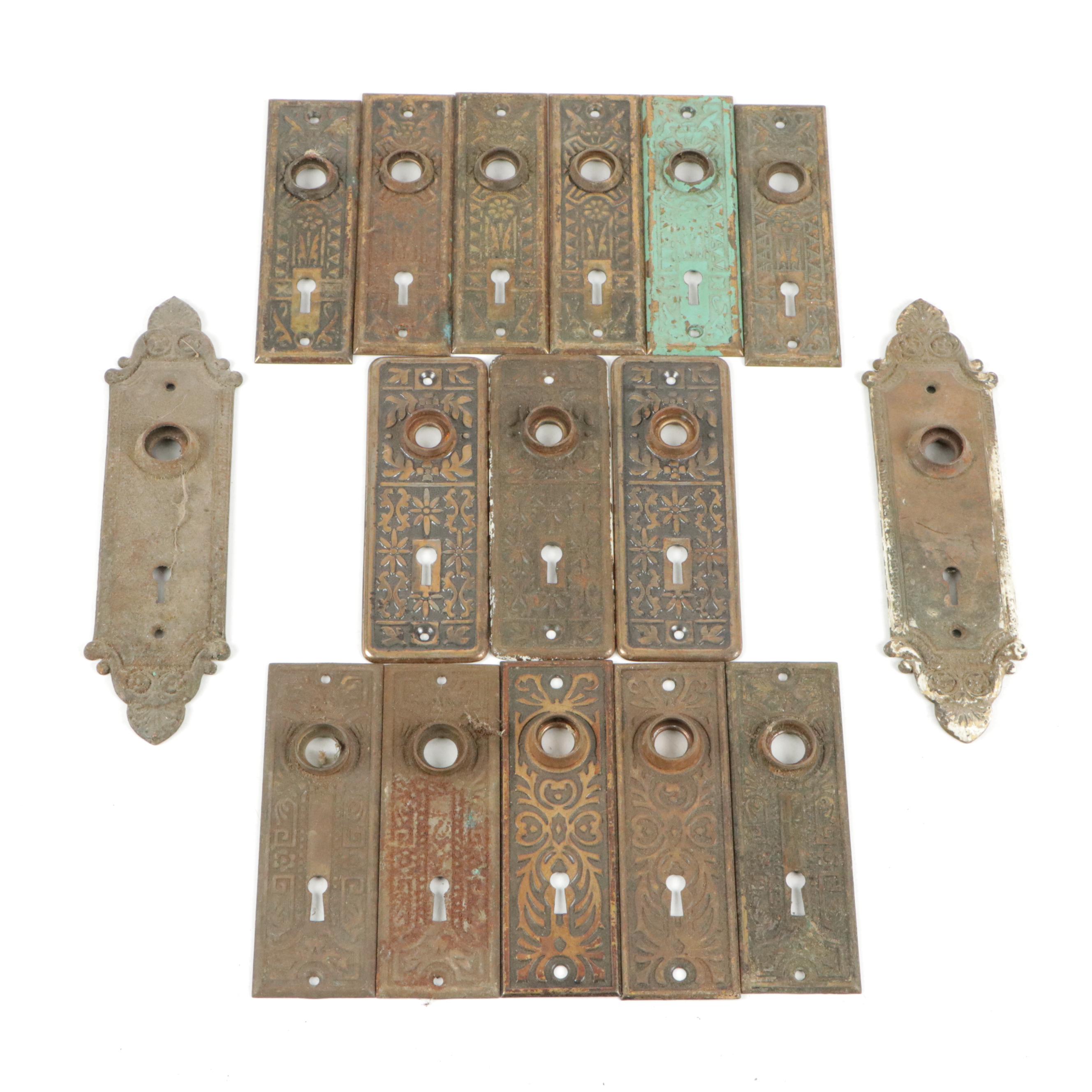 Cast Metal Interior Door Backplates