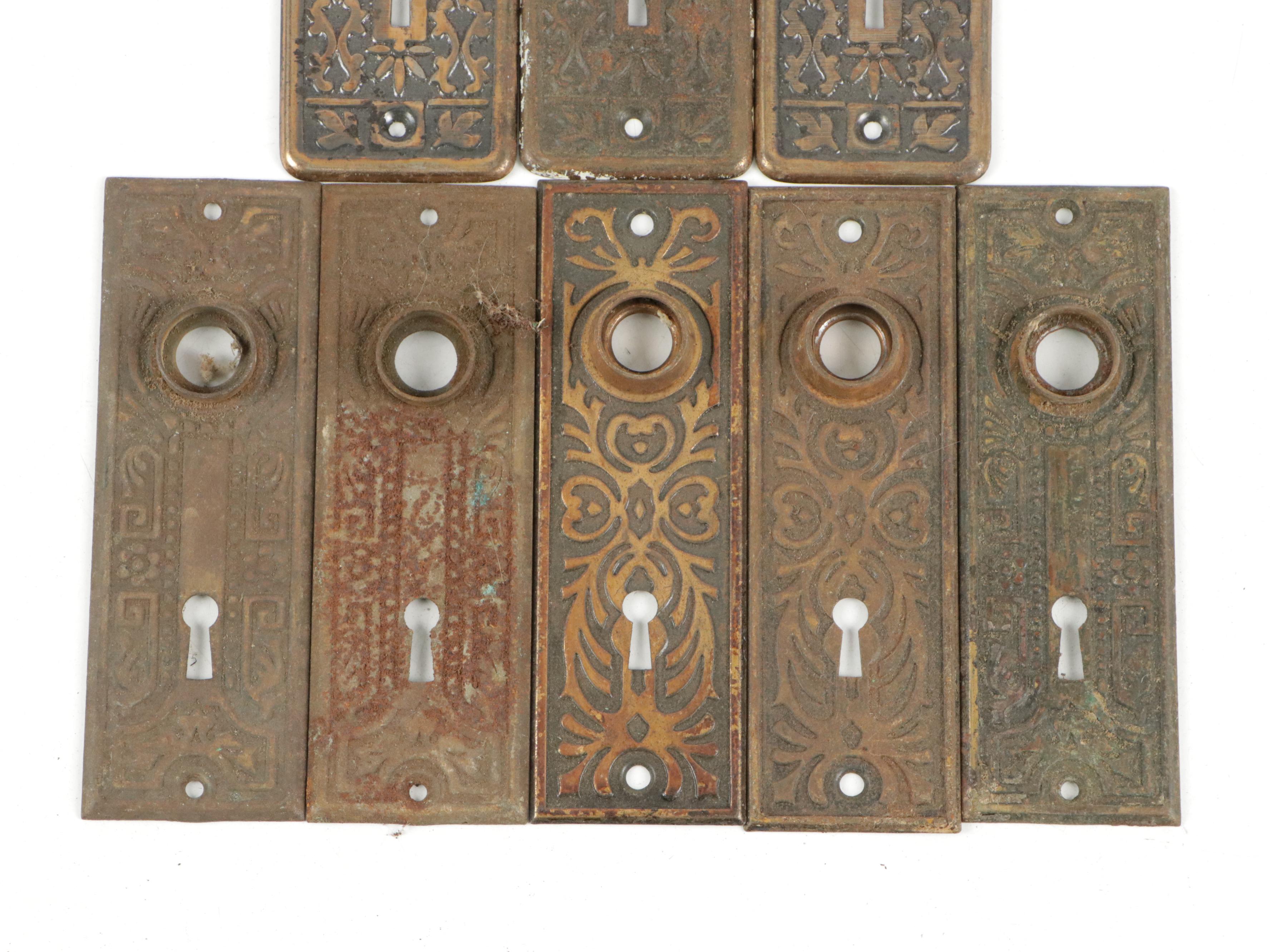 Cast Metal Interior Door Backplates