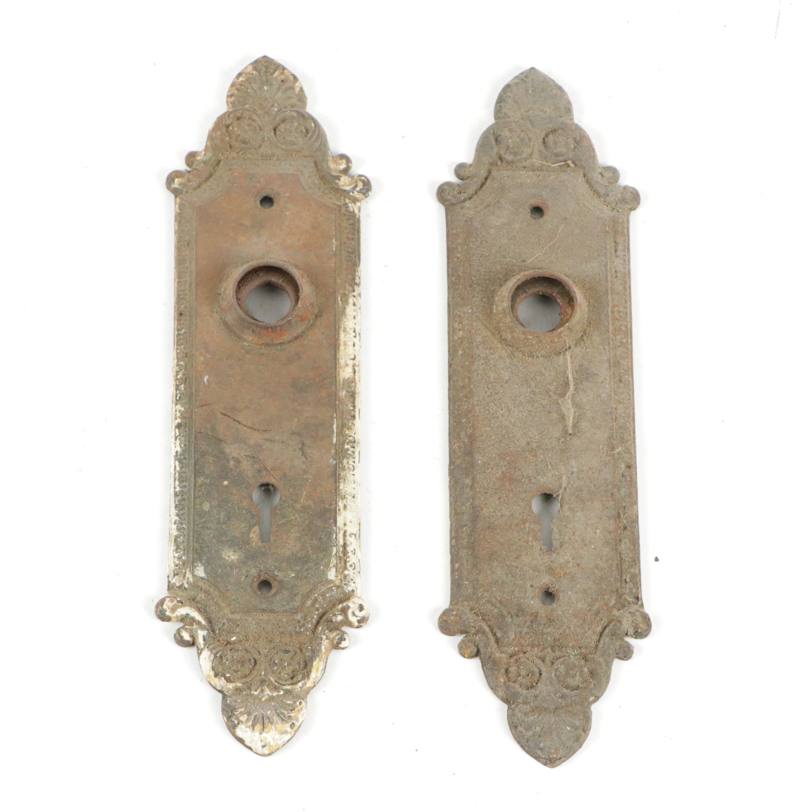 Cast Metal Interior Door Backplates