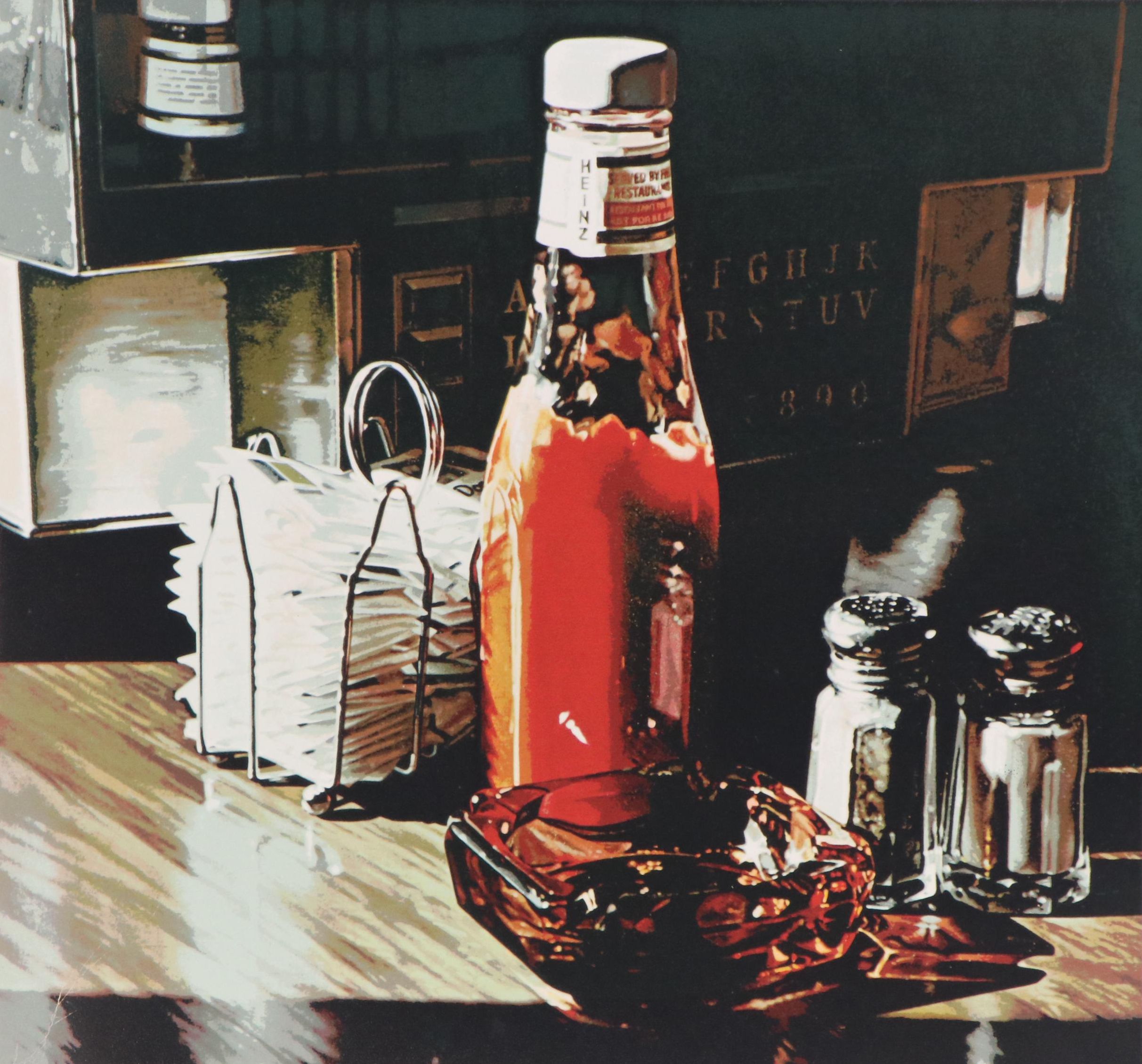 Ralph Goings Serigraph "Still Life with Sugars," 1981
