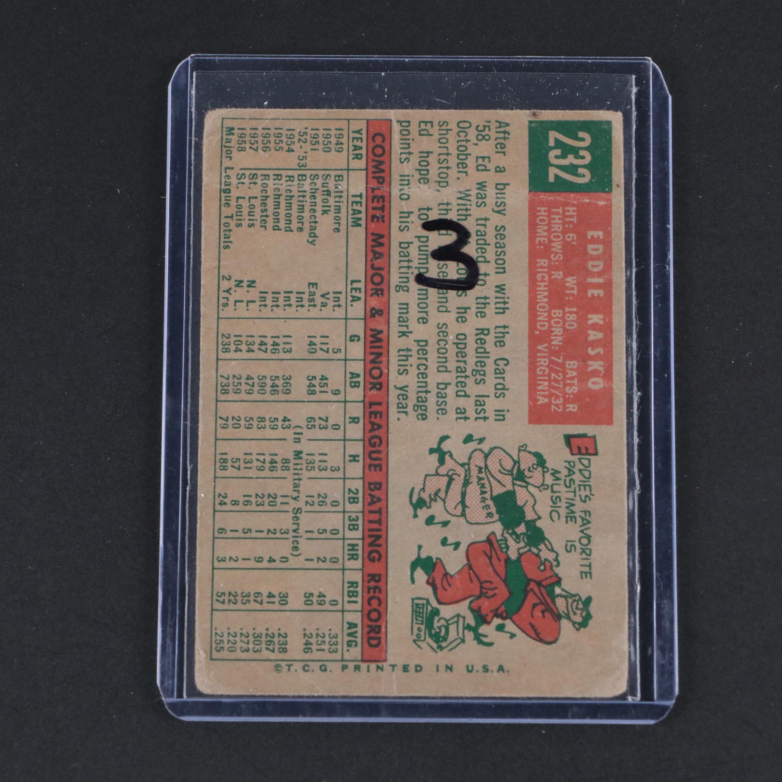 Cincinnati Reds Baseball Cards with Nuxhall, Kluszewski, and More, 1950s-1960s