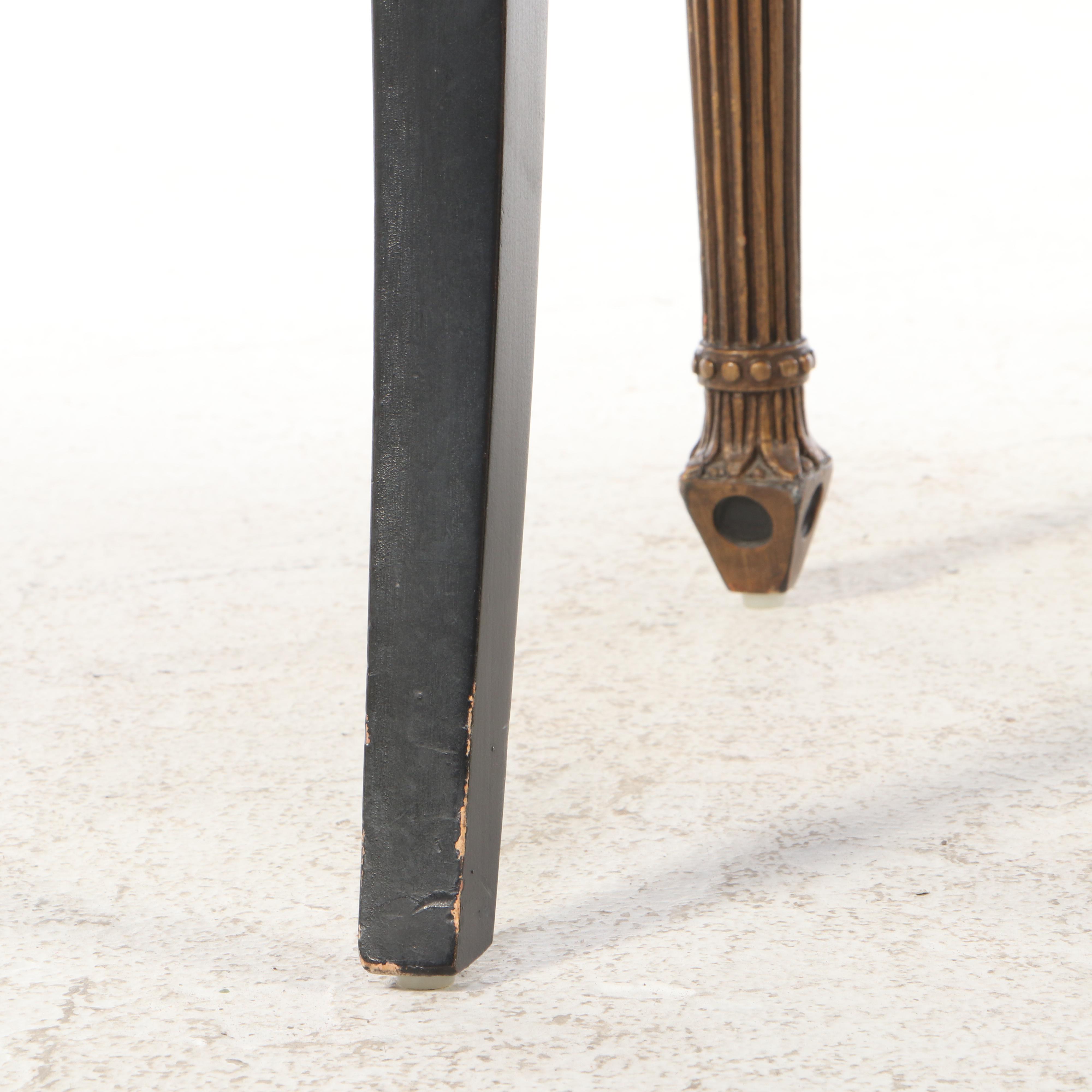 Interior Crafts (Chicago) Regency Style, Chinoiserie-Decorated Armchair