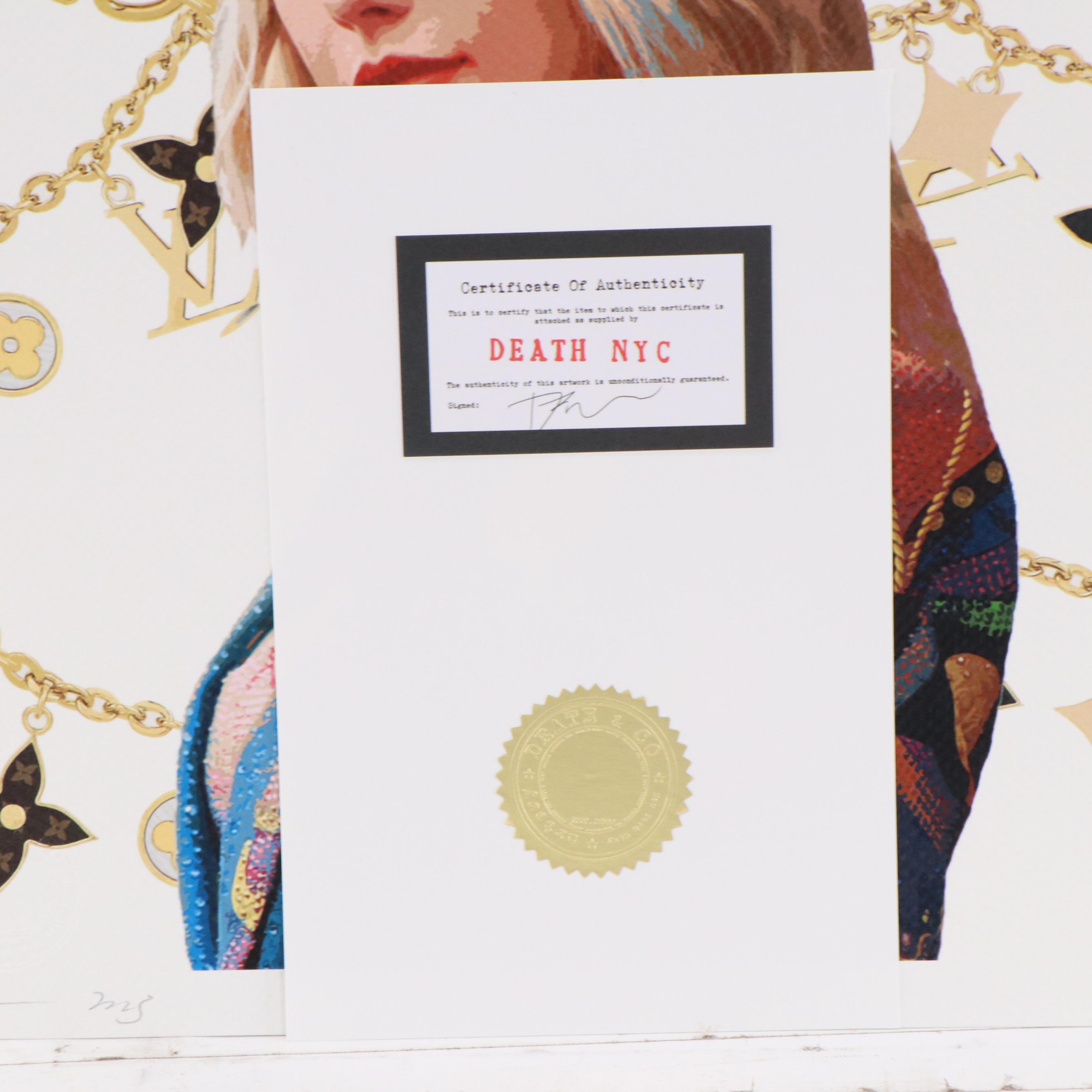 Death NYC Pop Art Graphic Print of Taylor Swift x Louis Vuitton, 2023