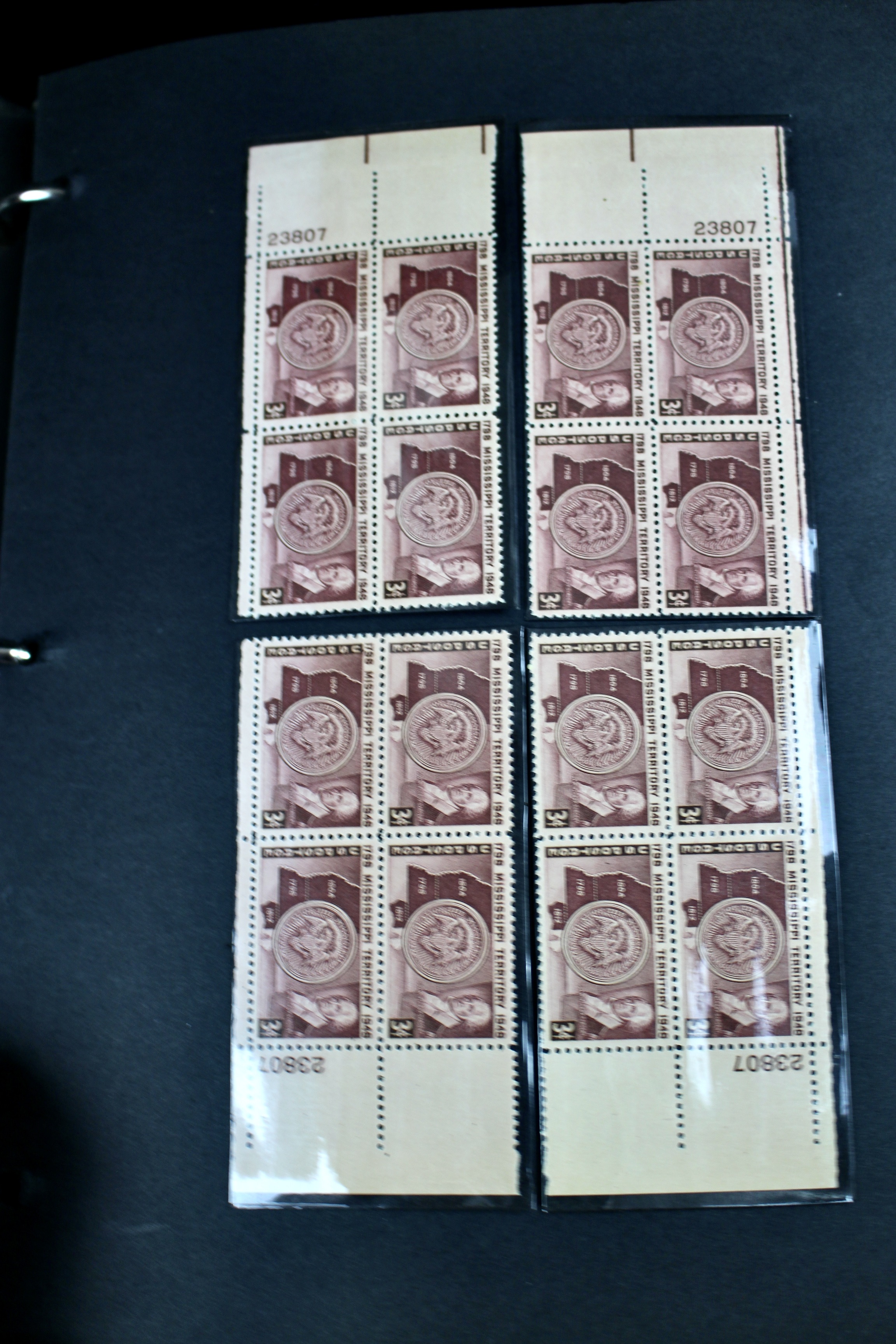 340 Matched Plate Blocks from the 1940's and 1950's