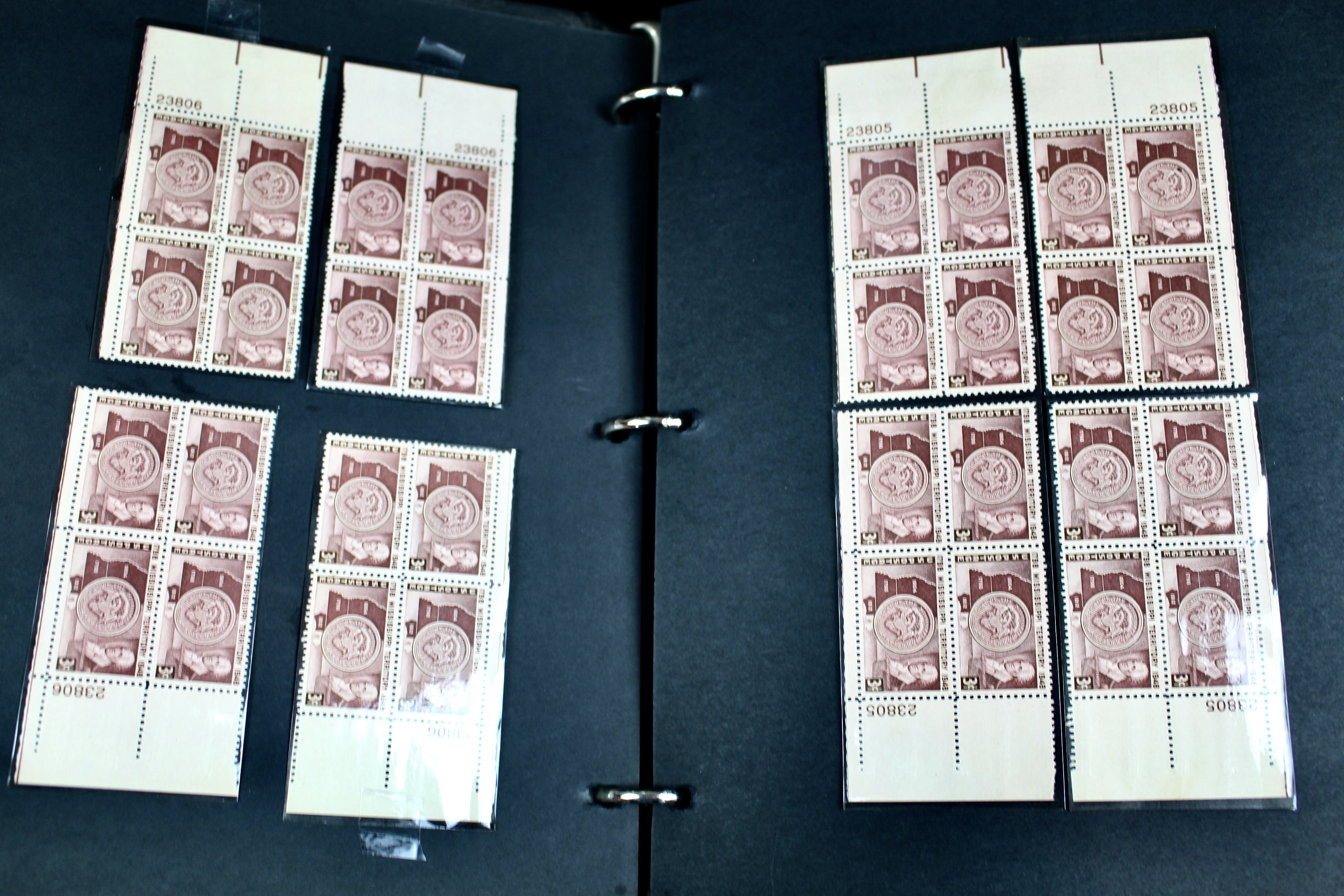 340 Matched Plate Blocks from the 1940's and 1950's