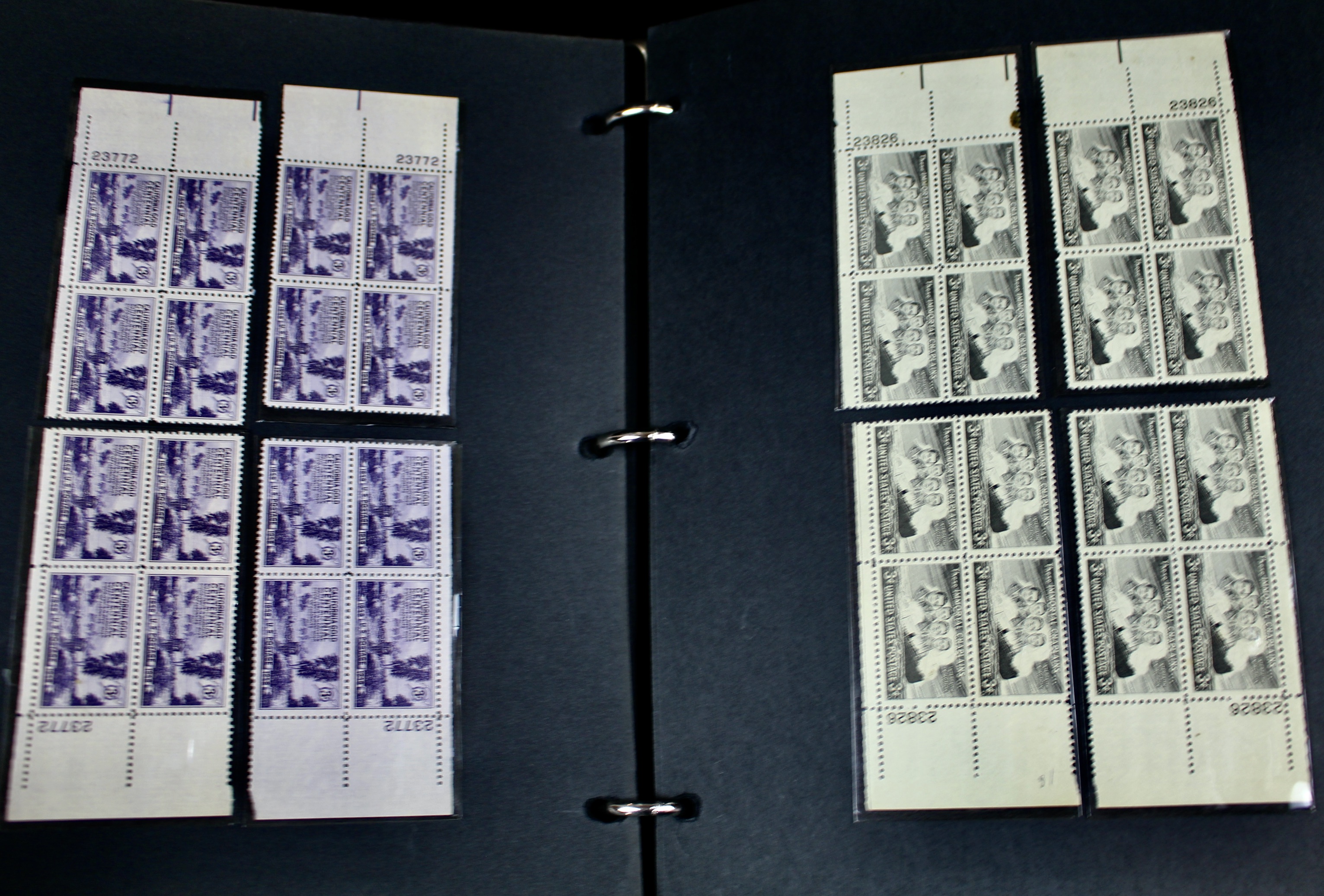 340 Matched Plate Blocks from the 1940's and 1950's