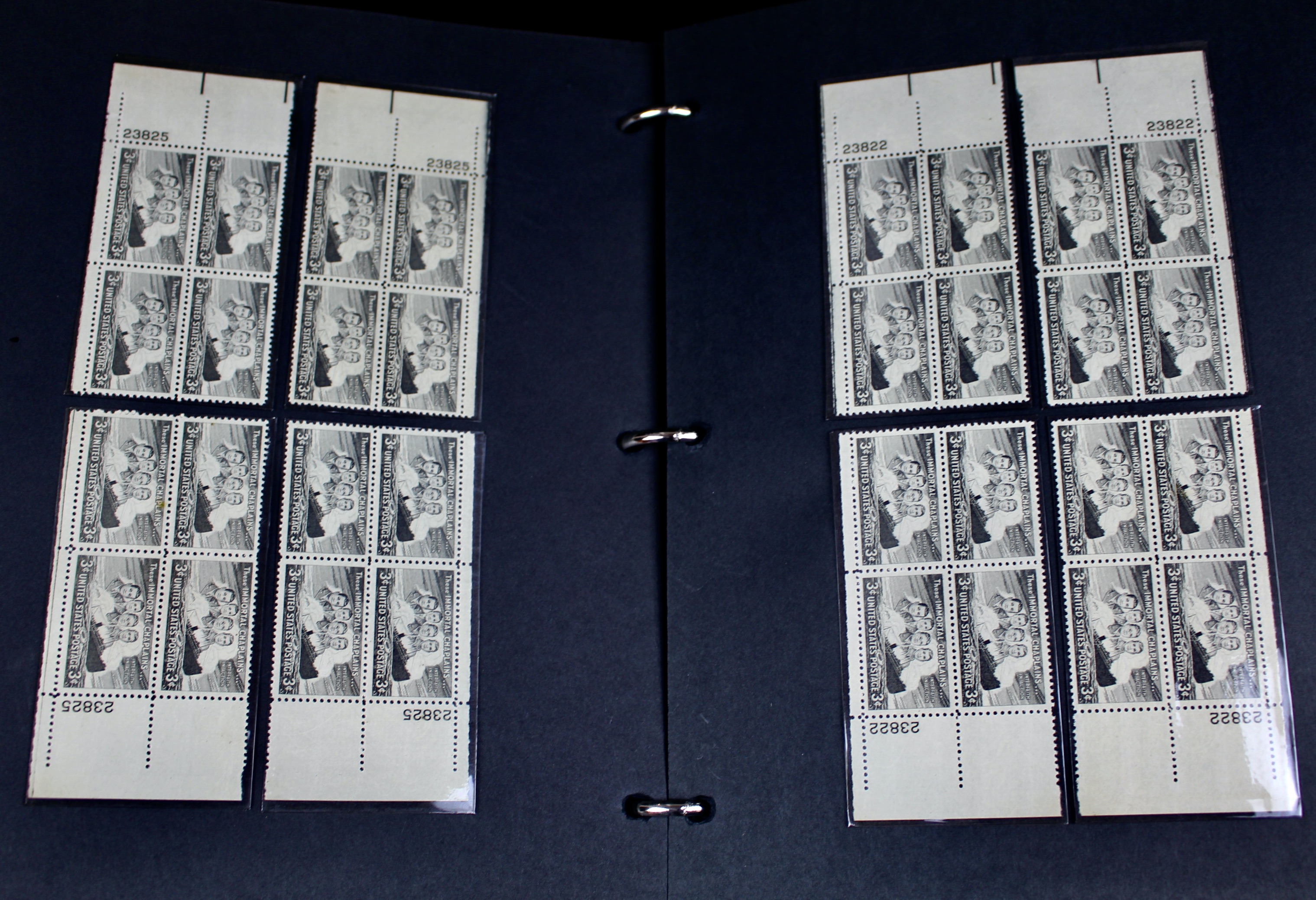 340 Matched Plate Blocks from the 1940's and 1950's