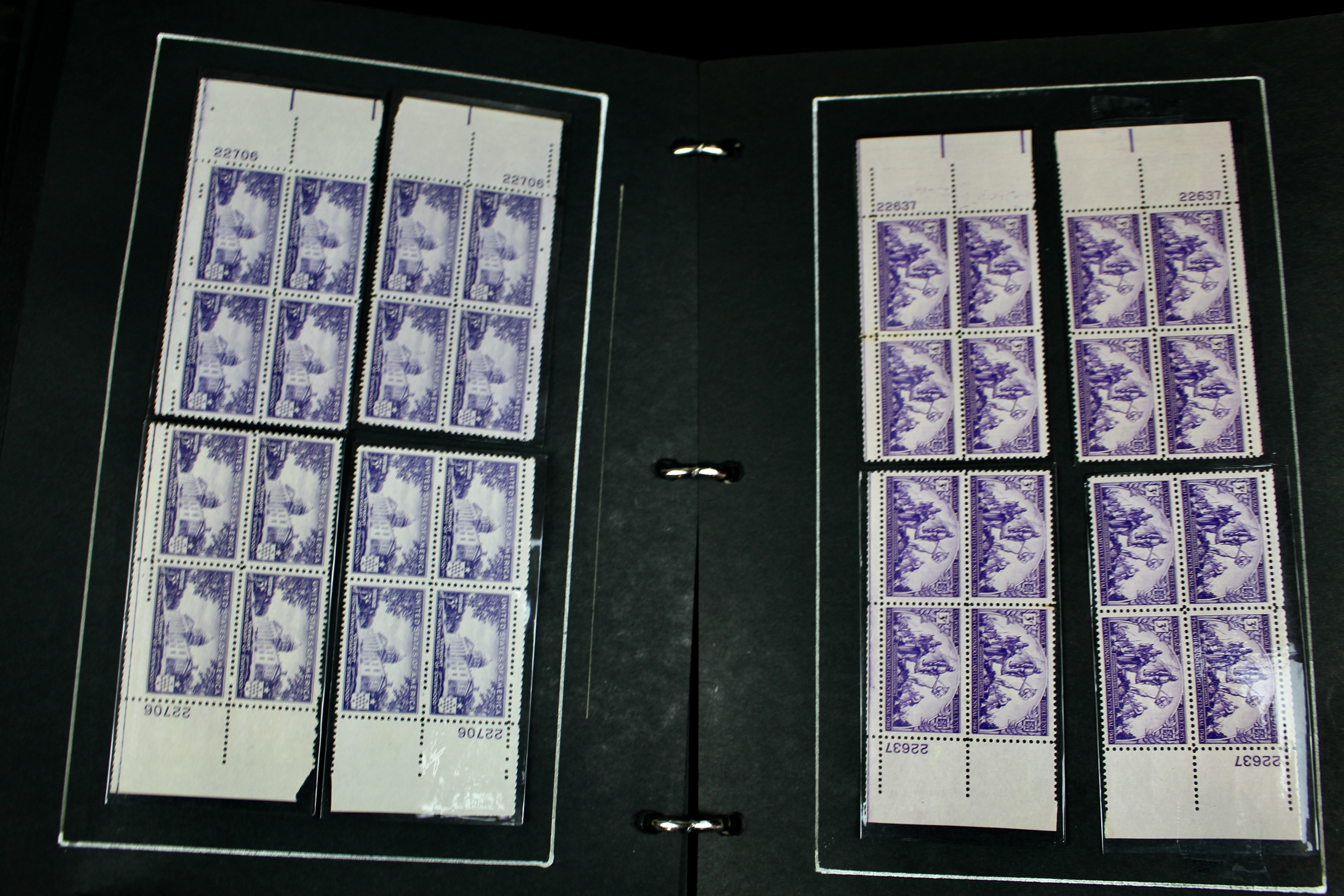 340 Matched Plate Blocks from the 1940's and 1950's