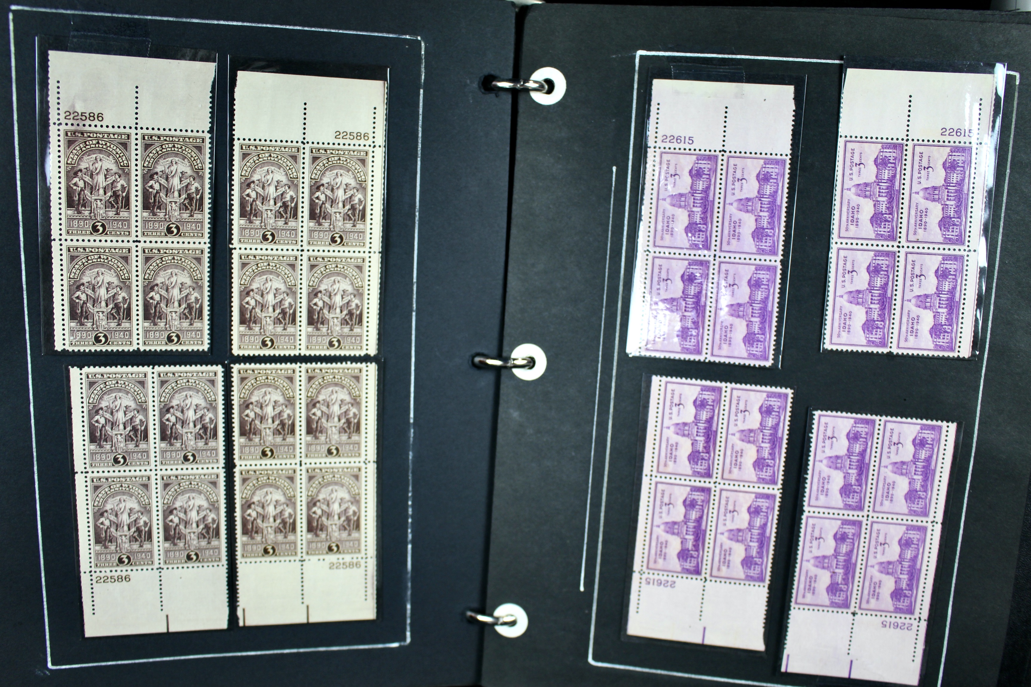 340 Matched Plate Blocks from the 1940's and 1950's