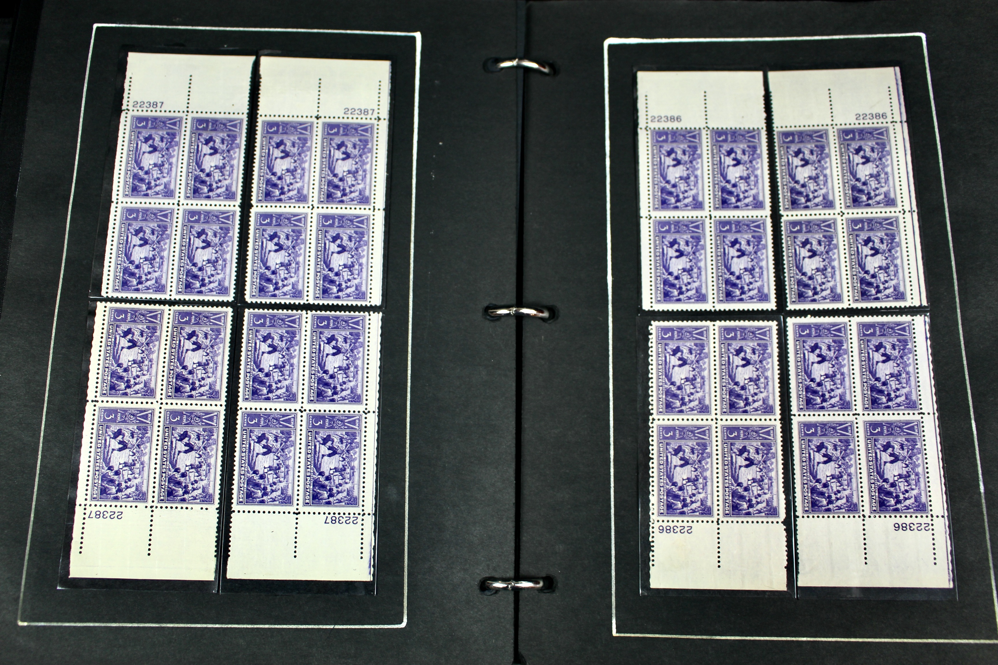 340 Matched Plate Blocks from the 1940's and 1950's