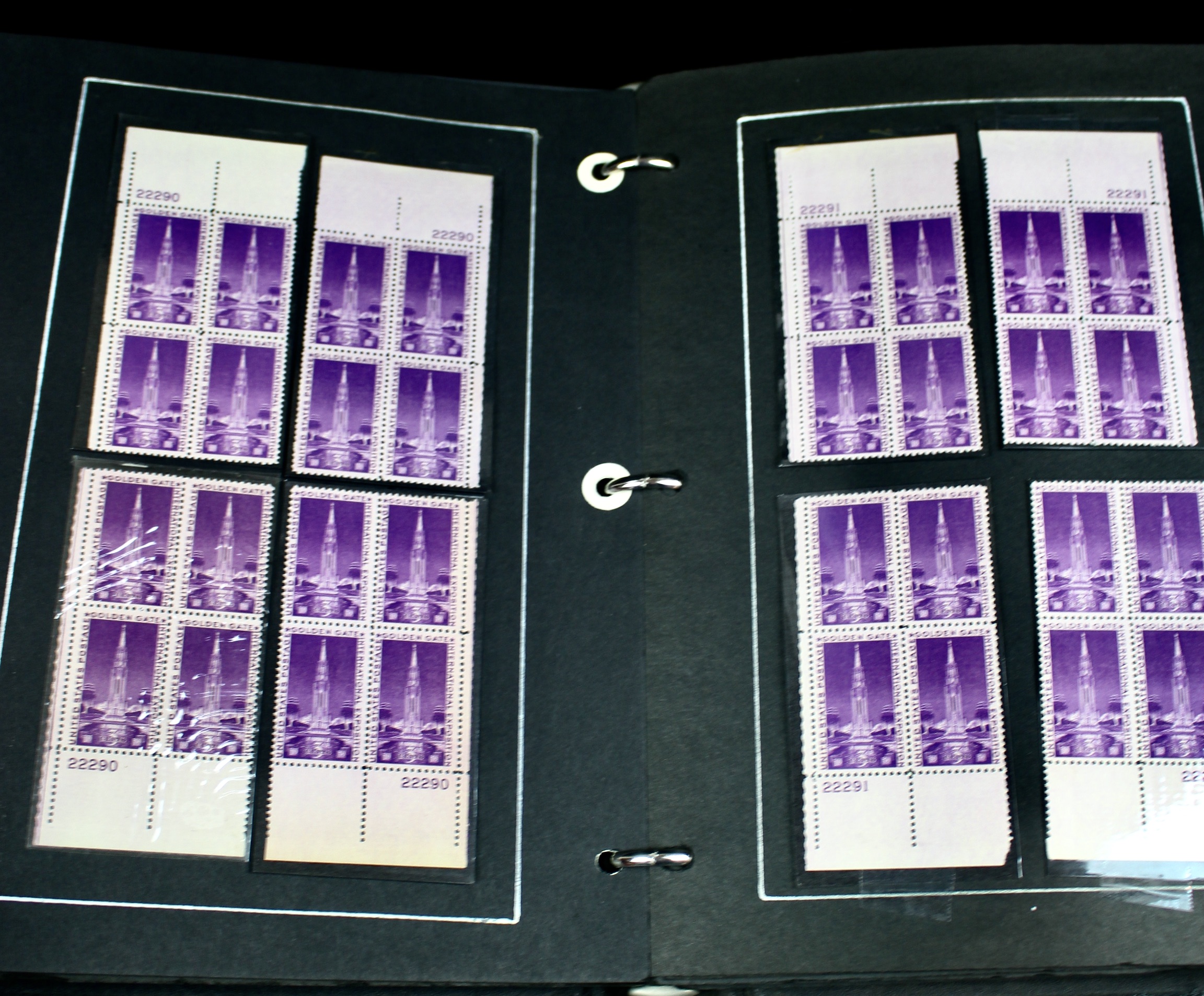 340 Matched Plate Blocks from the 1940's and 1950's