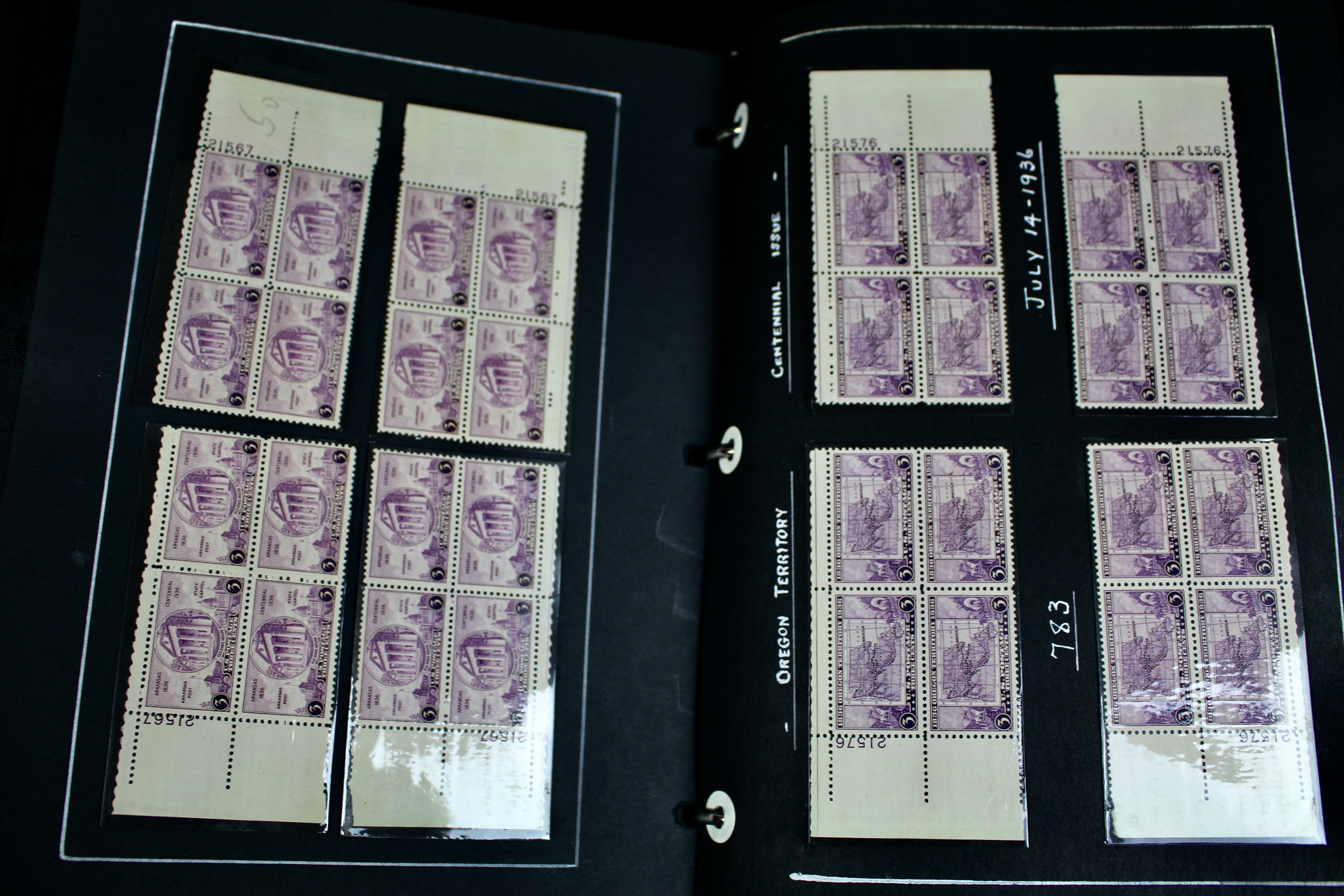 340 Matched Plate Blocks from the 1940's and 1950's