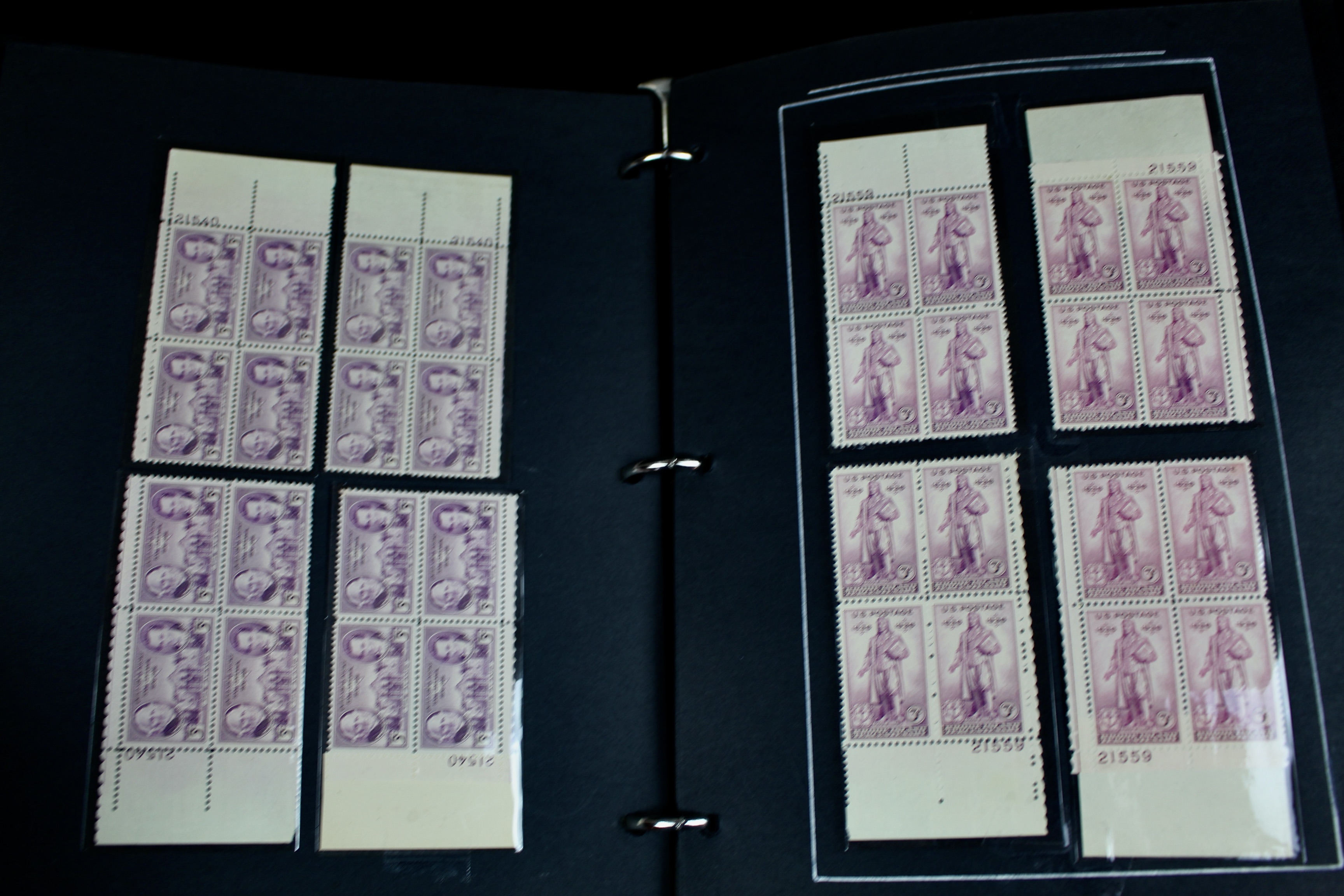 340 Matched Plate Blocks from the 1940's and 1950's