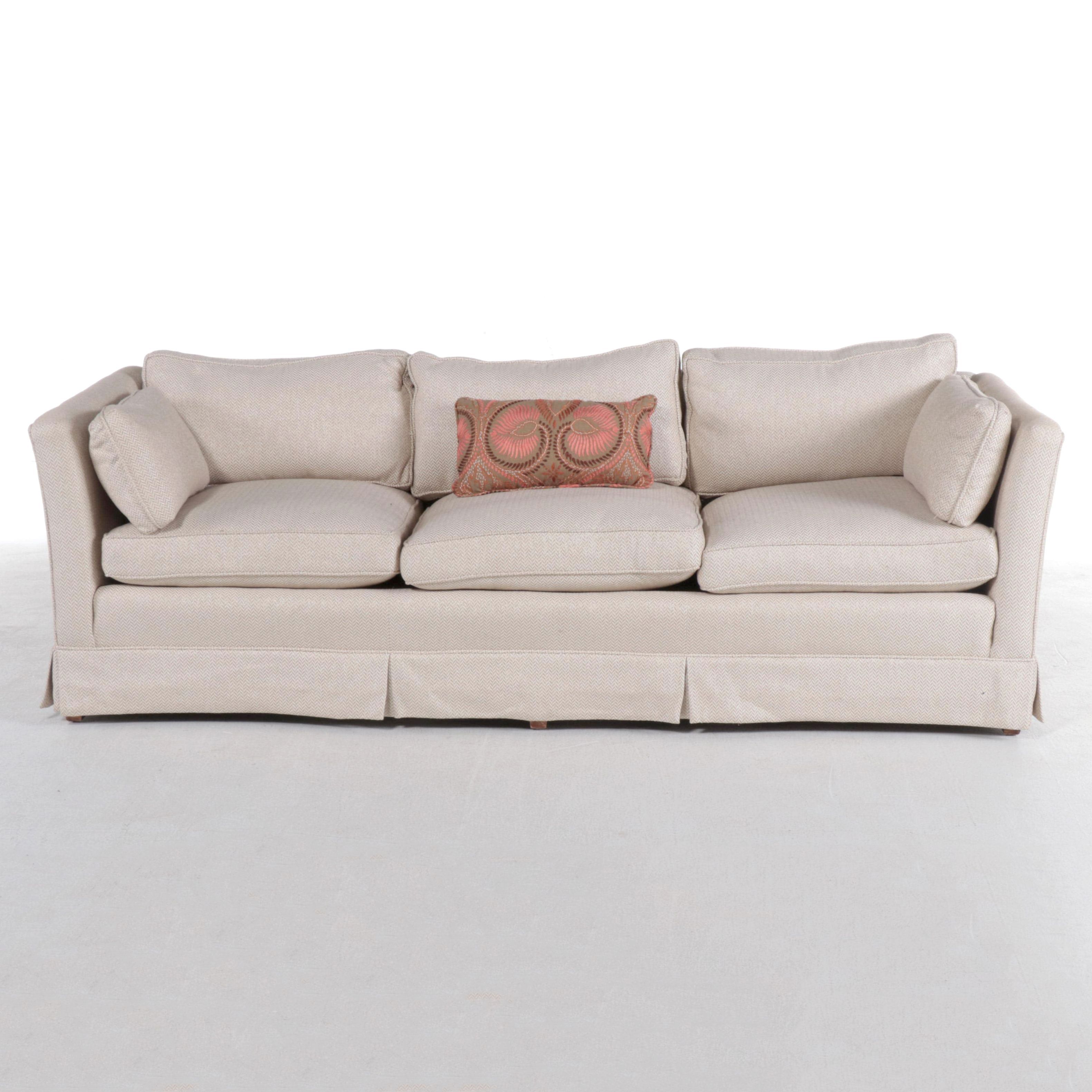 Custom-Upholstered Three-Seat Sofa