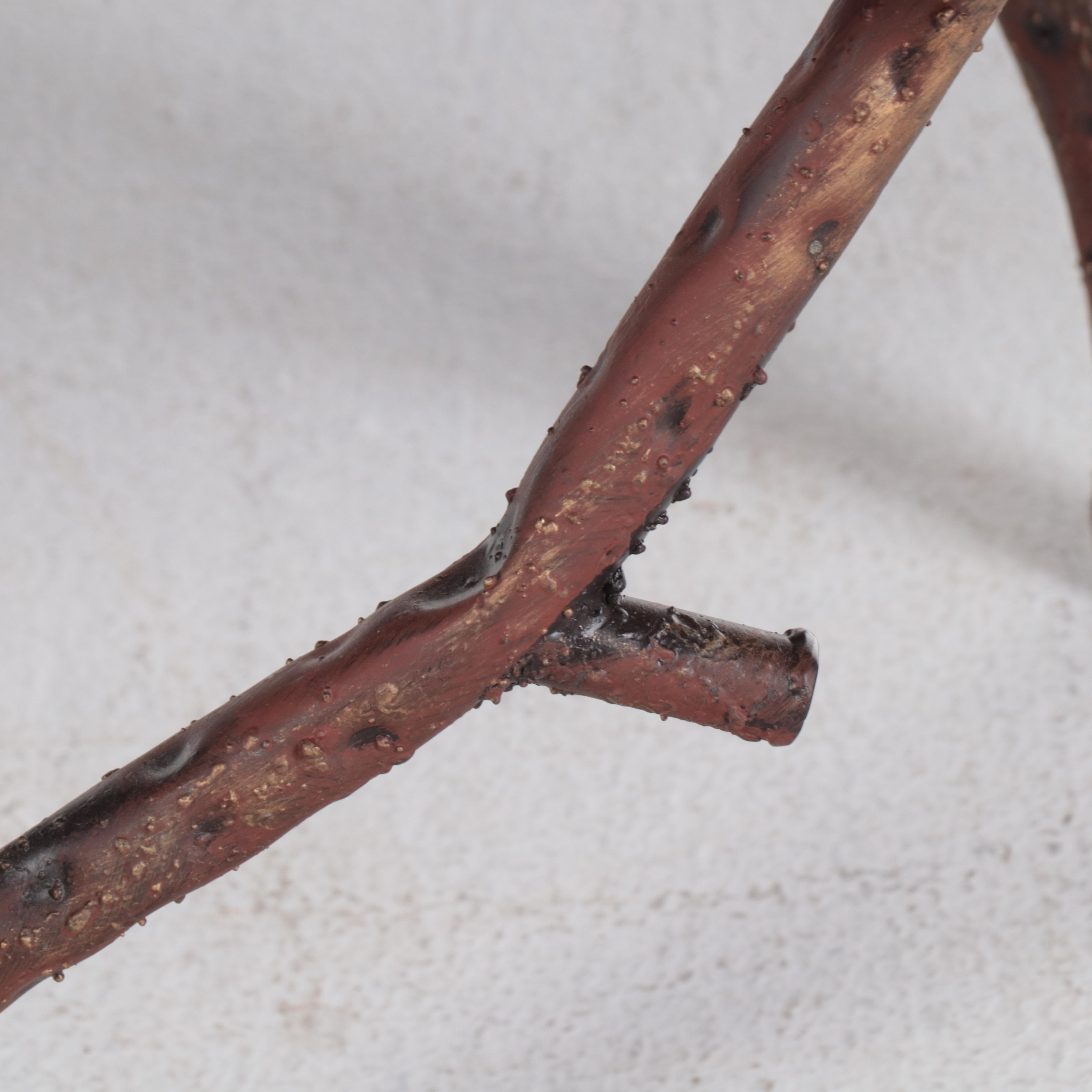 Pier 1 Imports Faux Bois Base and Naturalistic Plank Top Coffee Table