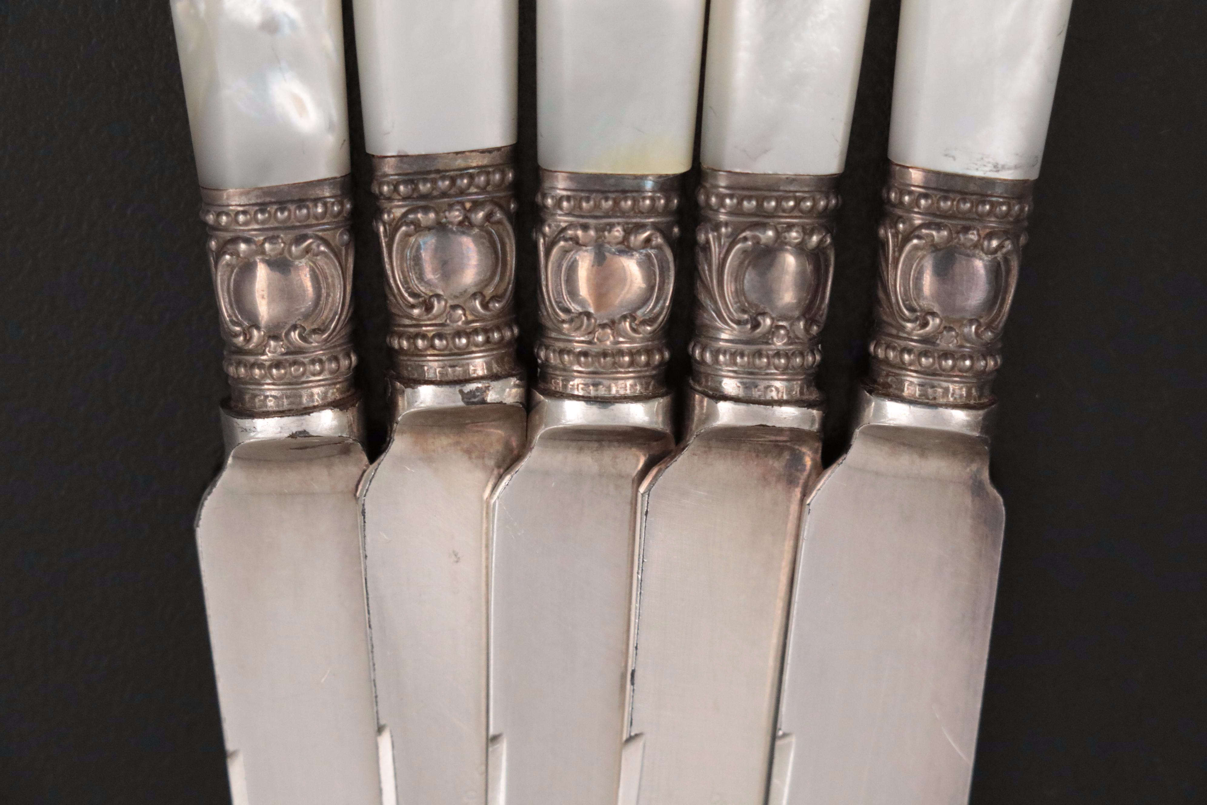 Victorian Style Mother-of- Pearl Handled Fruit and Other Knives
