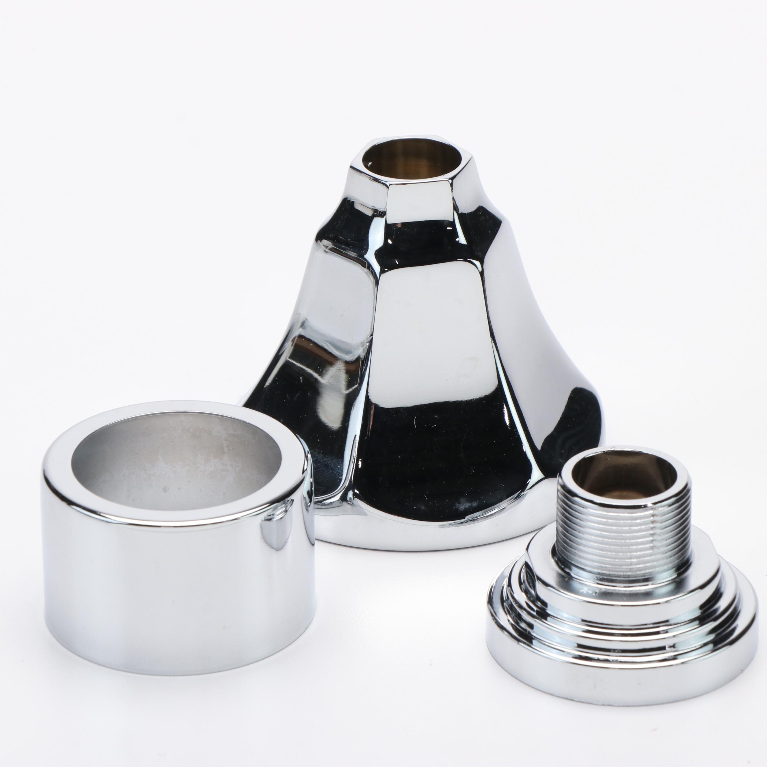 Chrome Finish Shower Riser Pipe, Balance Shower Valve, and Lever Handles