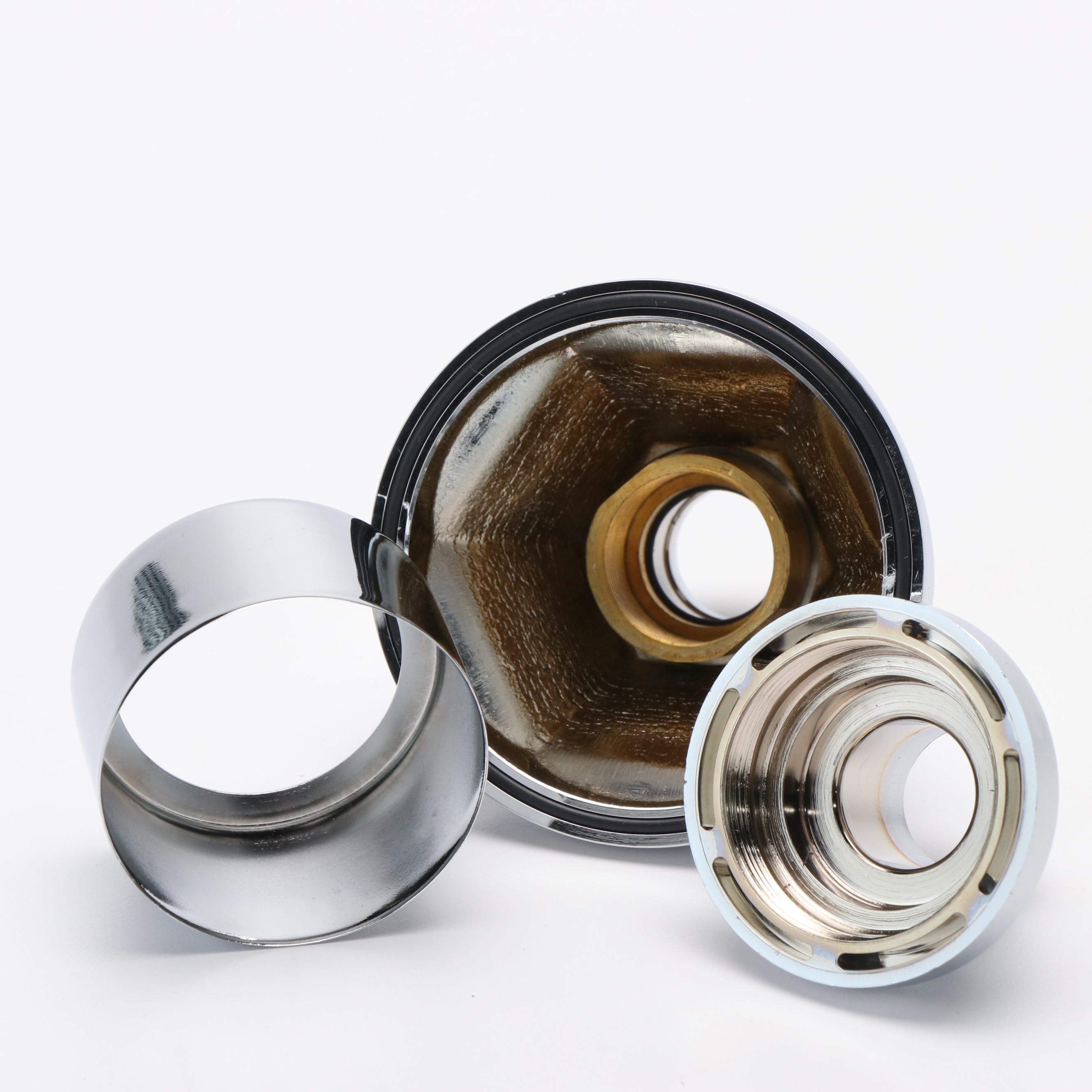 Chrome Finish Shower Riser Pipe, Balance Shower Valve, and Lever Handles