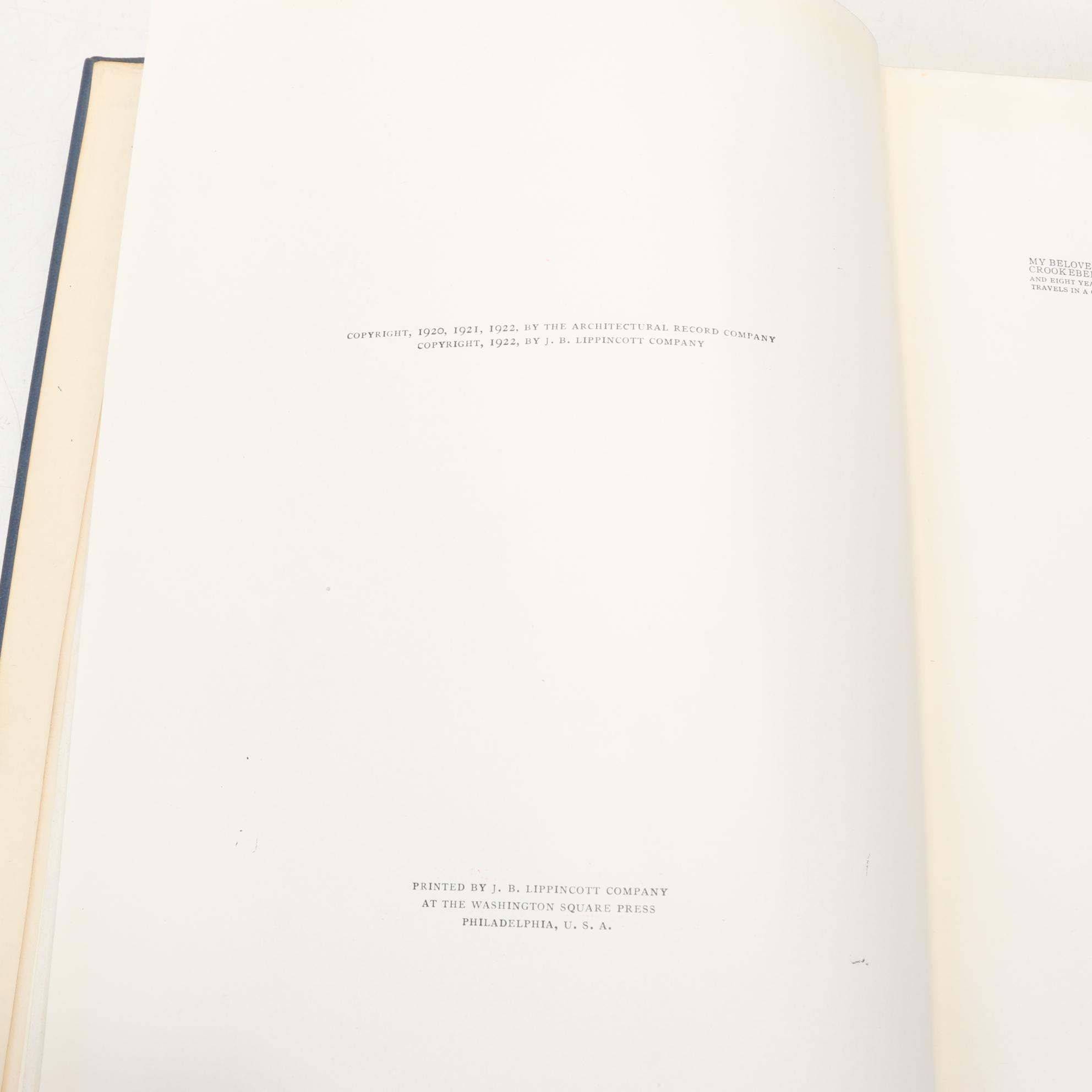 Four Books on Historical Architecture, Early 20th Century