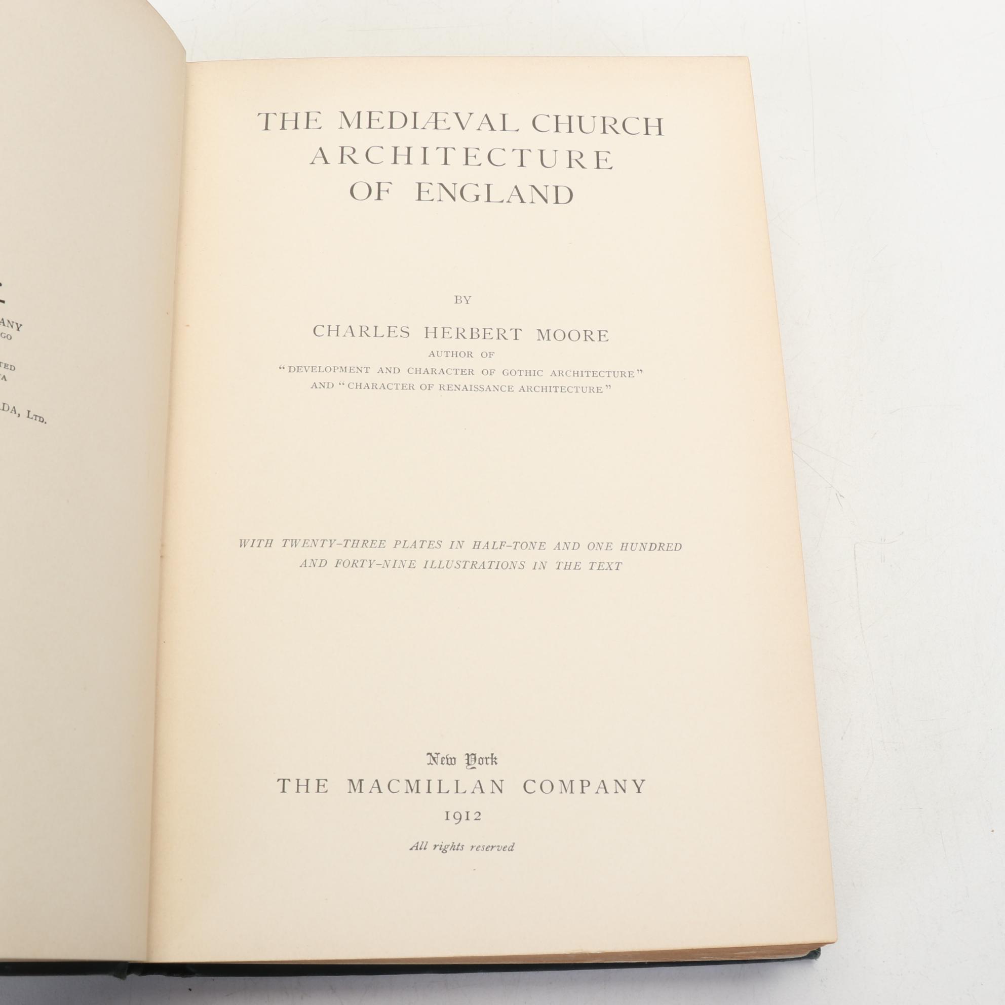 Four Books on Historical Architecture, Early 20th Century