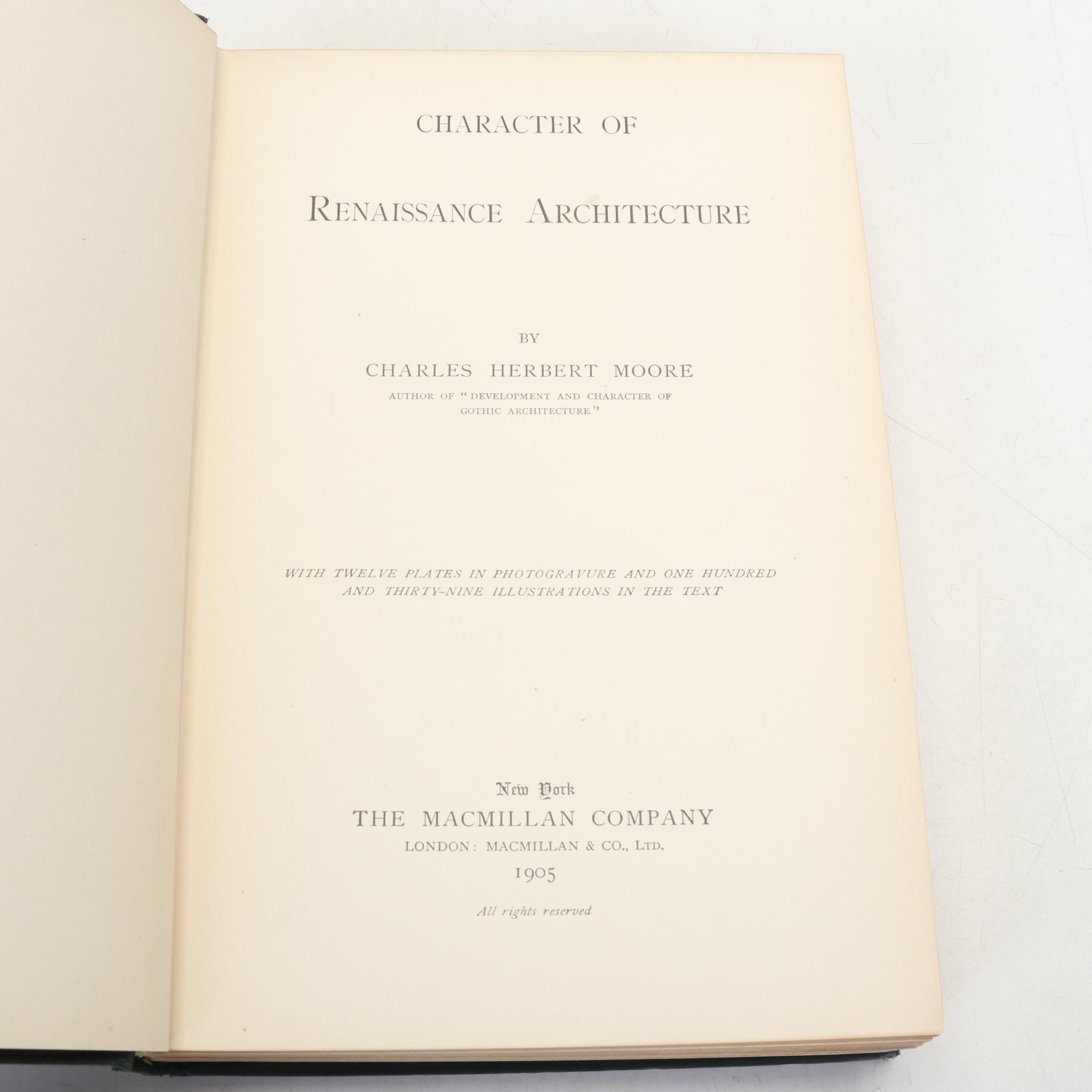 Four Books on Historical Architecture, Early 20th Century