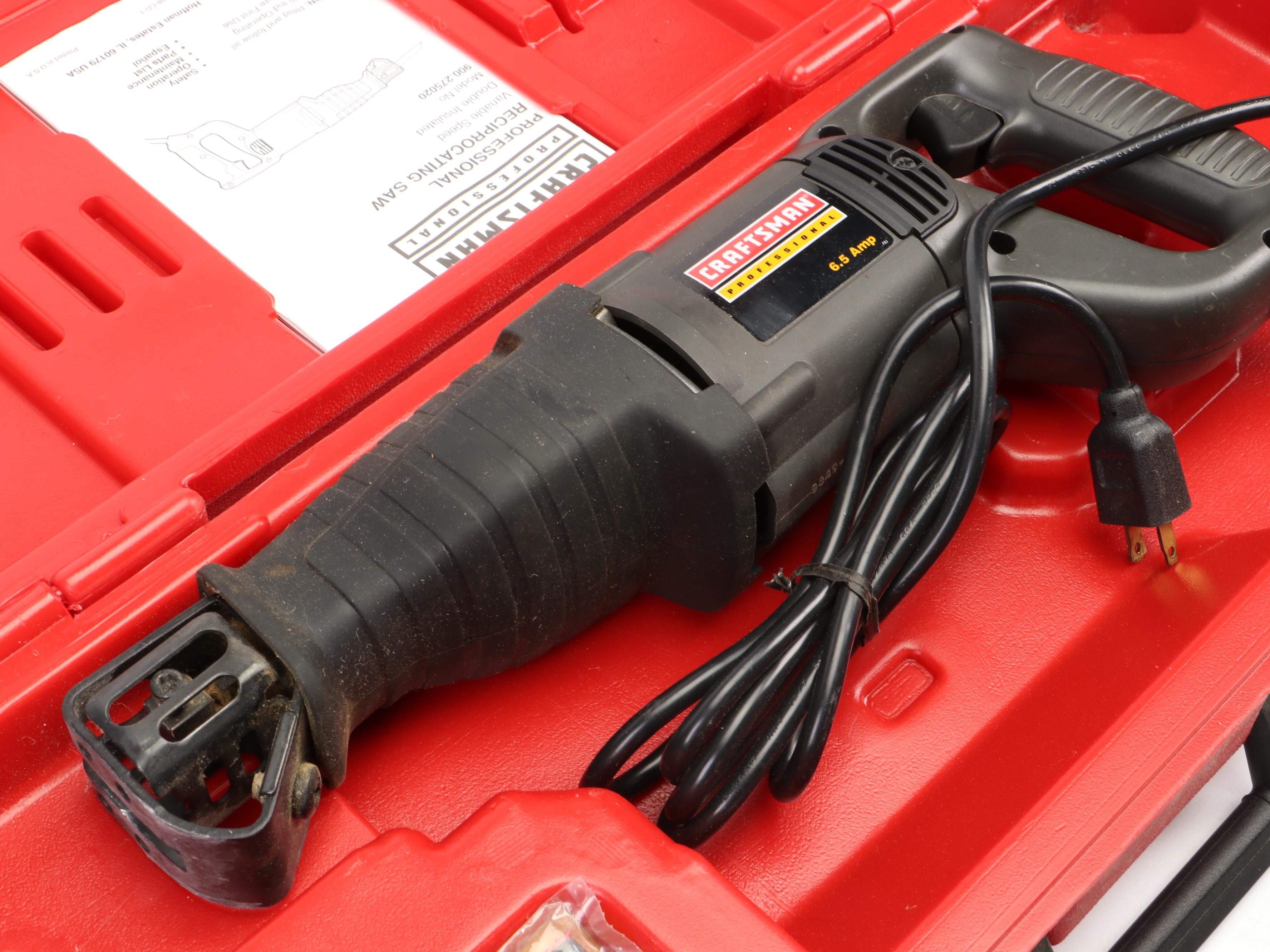 Craftsman Reciprocating Saw With More Woodworking and Shop Tools