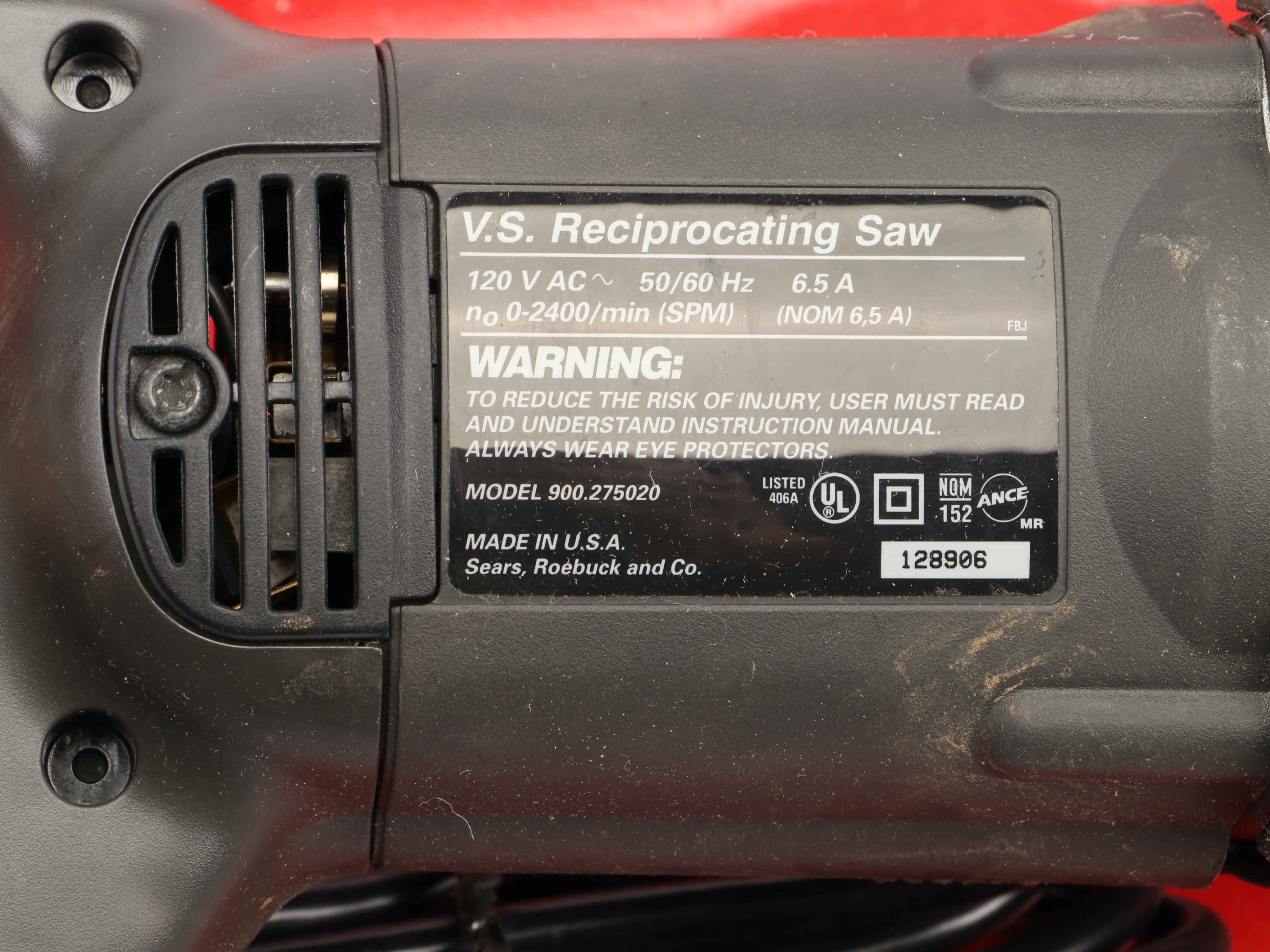 Craftsman Reciprocating Saw With More Woodworking and Shop Tools