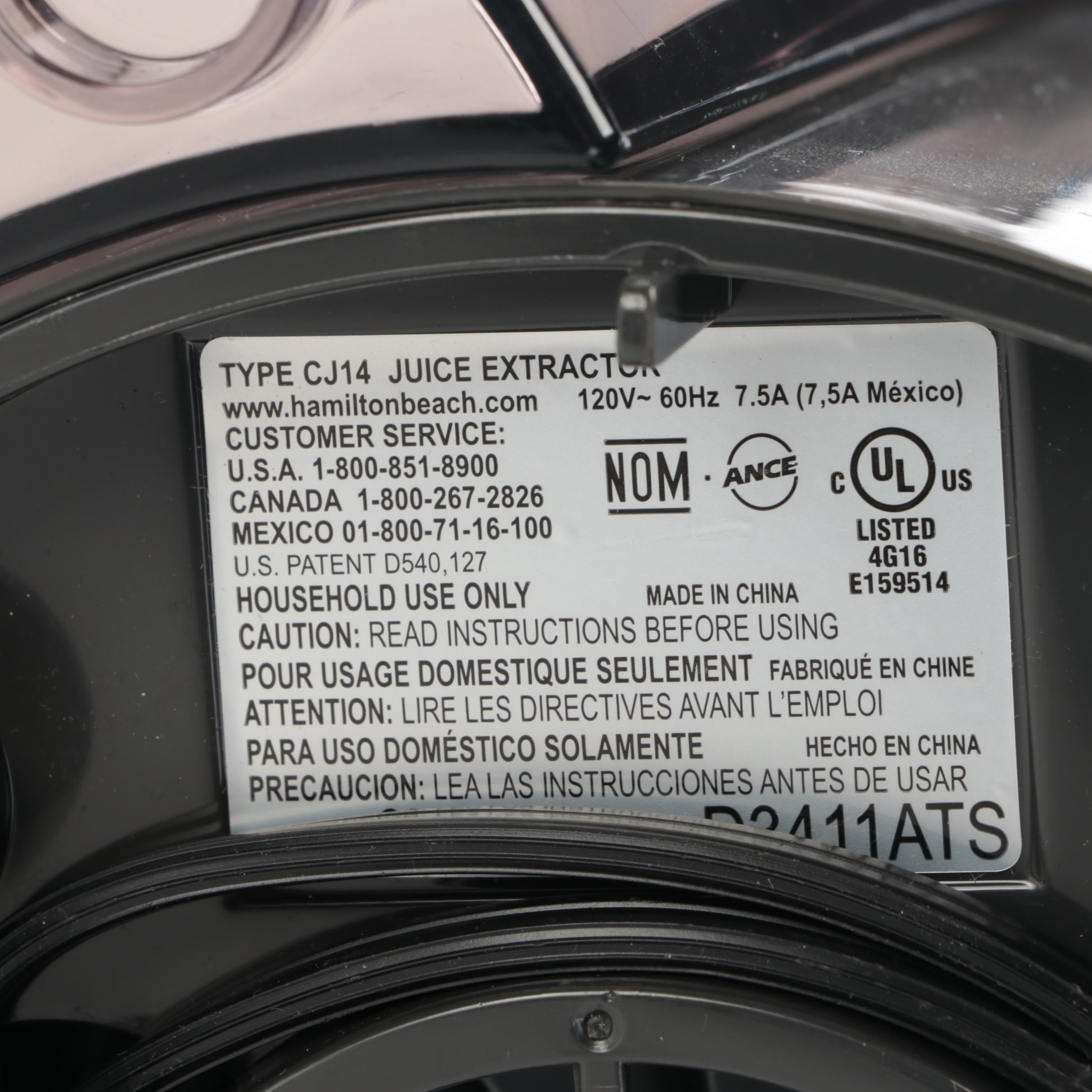 Ninja Foodi Grill, Hamilton Beach Juicer, Sous Vide Container and Thermometer