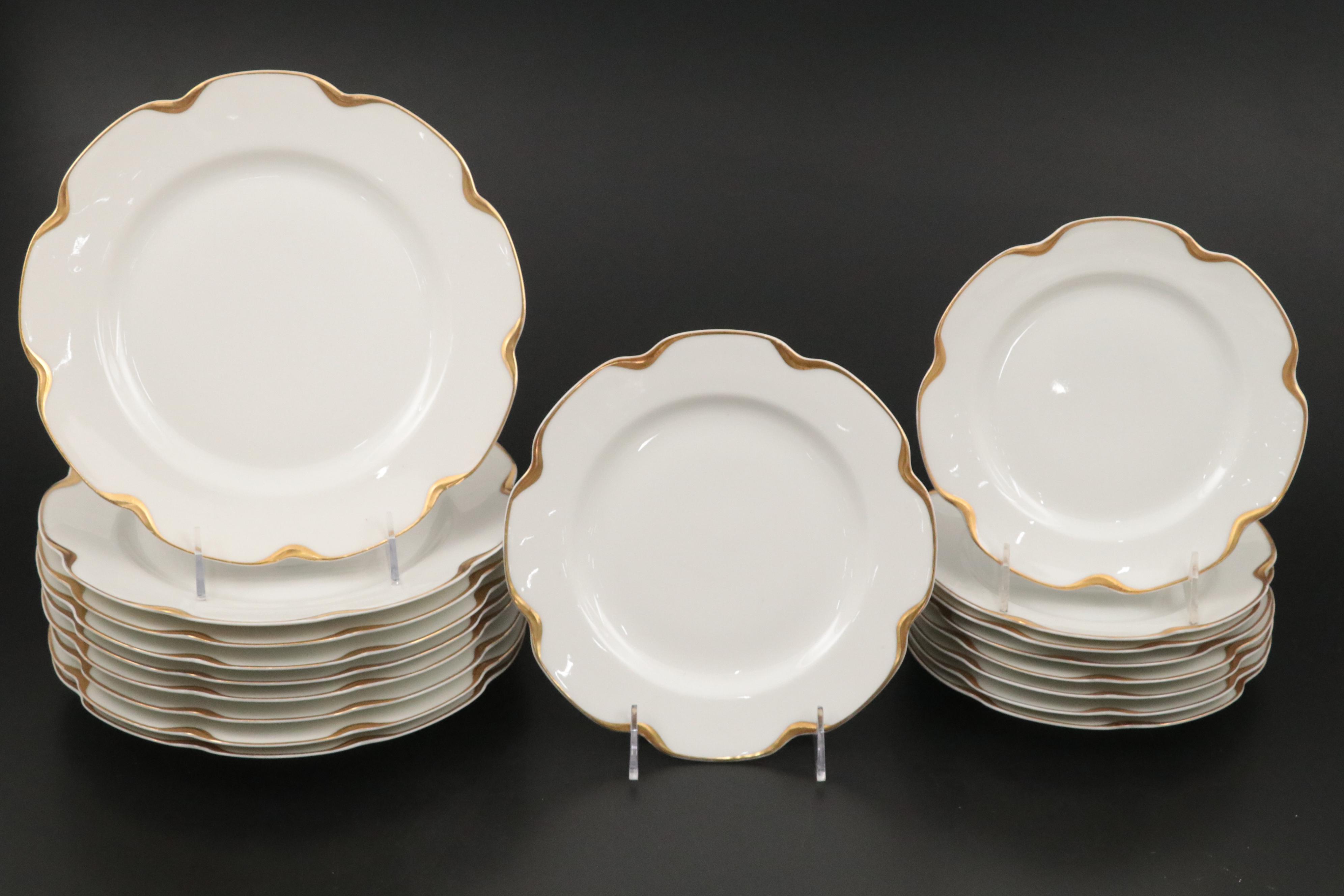 Haviland Limoges "Silver Anniversary" Porcelain Dinnerware