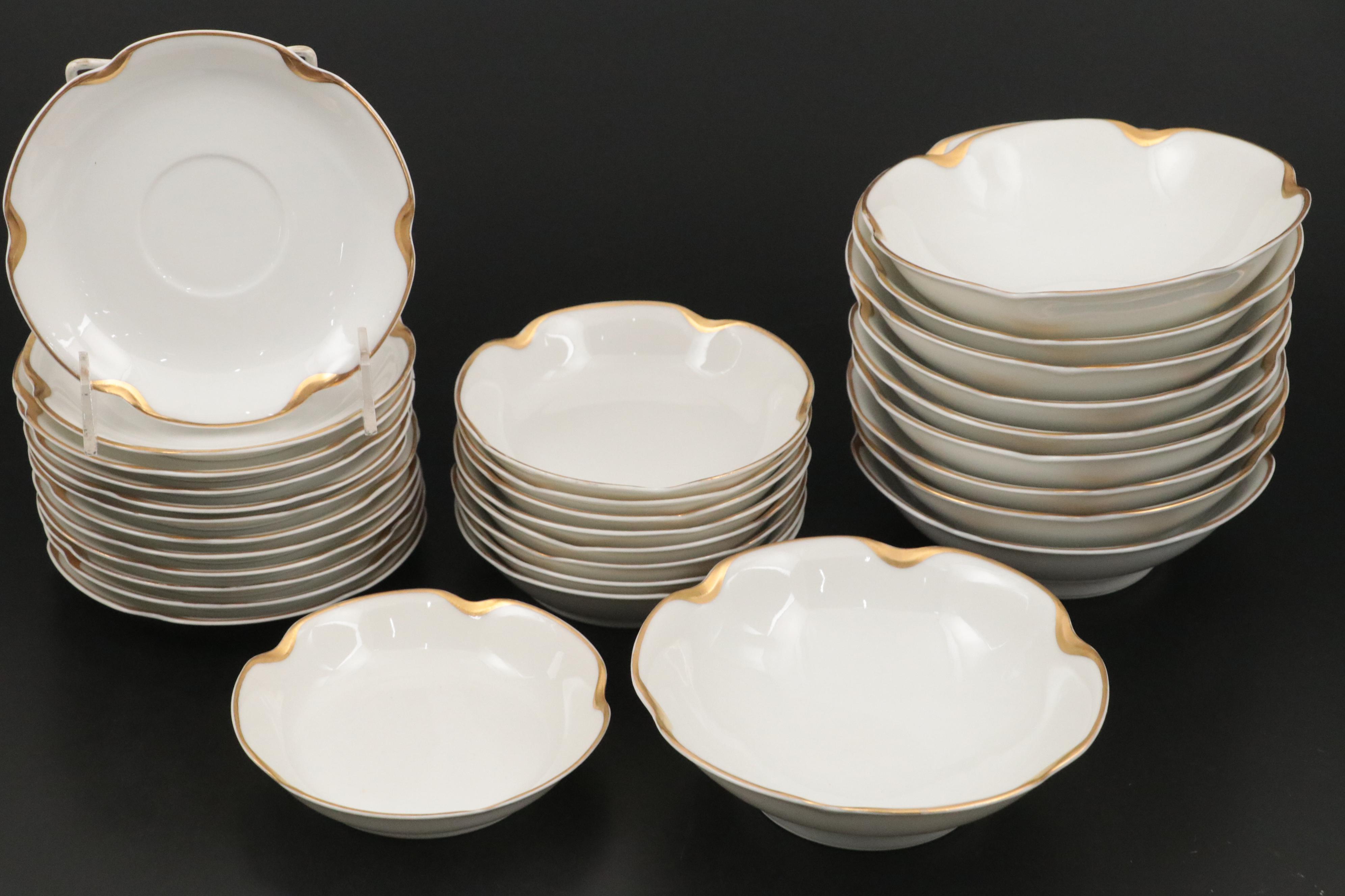 Haviland Limoges "Silver Anniversary" Porcelain Dinnerware