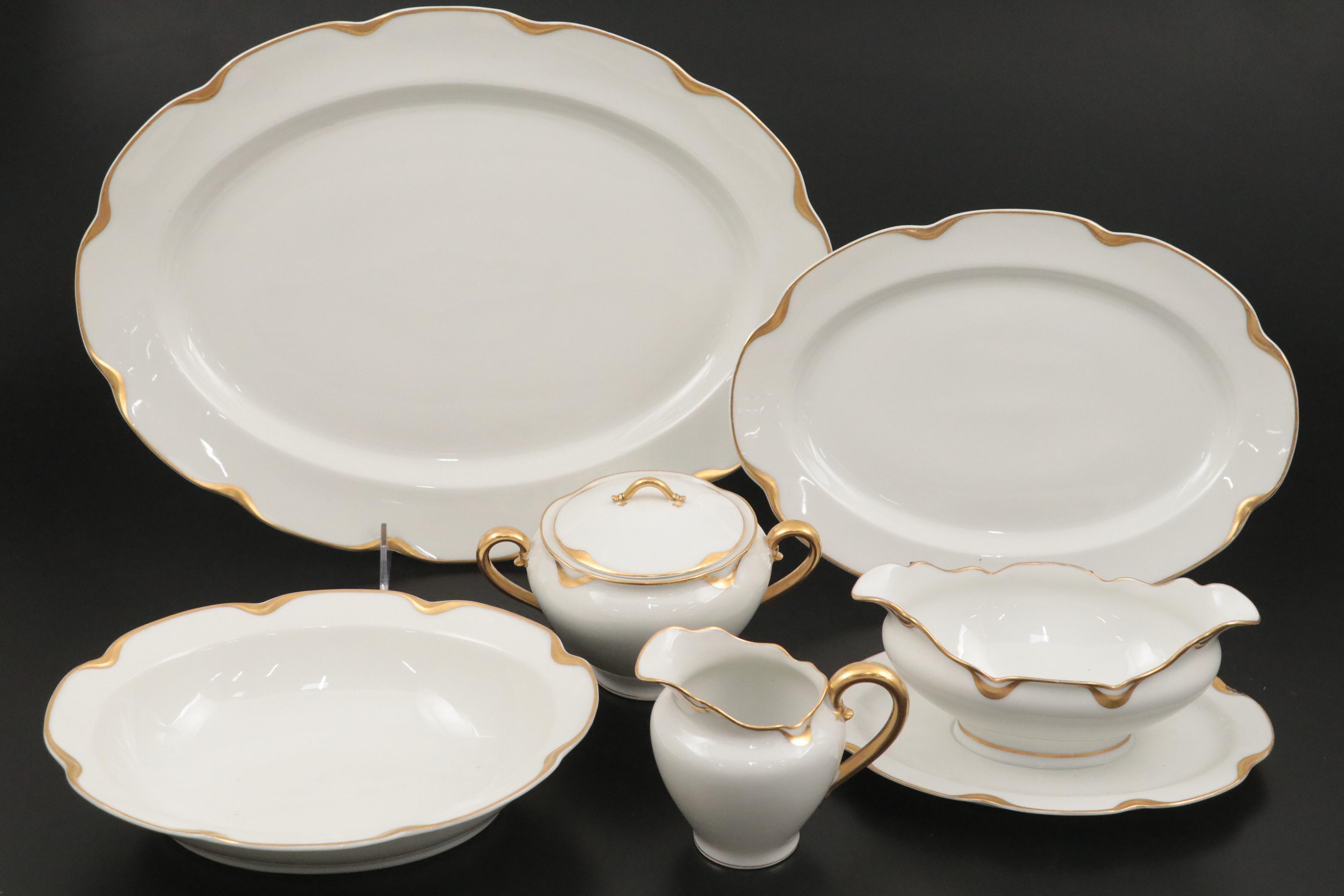 Haviland Limoges "Silver Anniversary" Porcelain Dinnerware