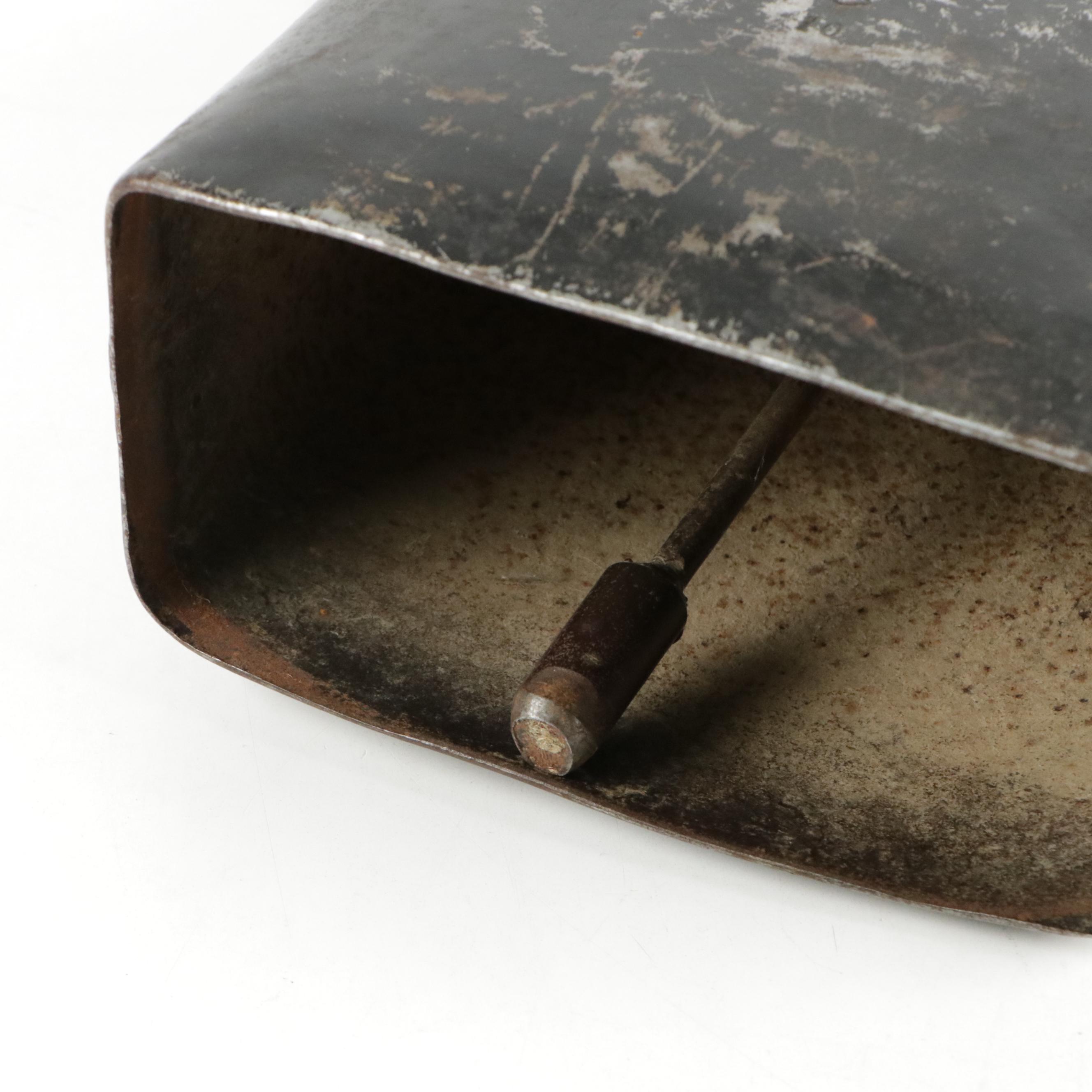 Large Cow Bell With Leather Strap