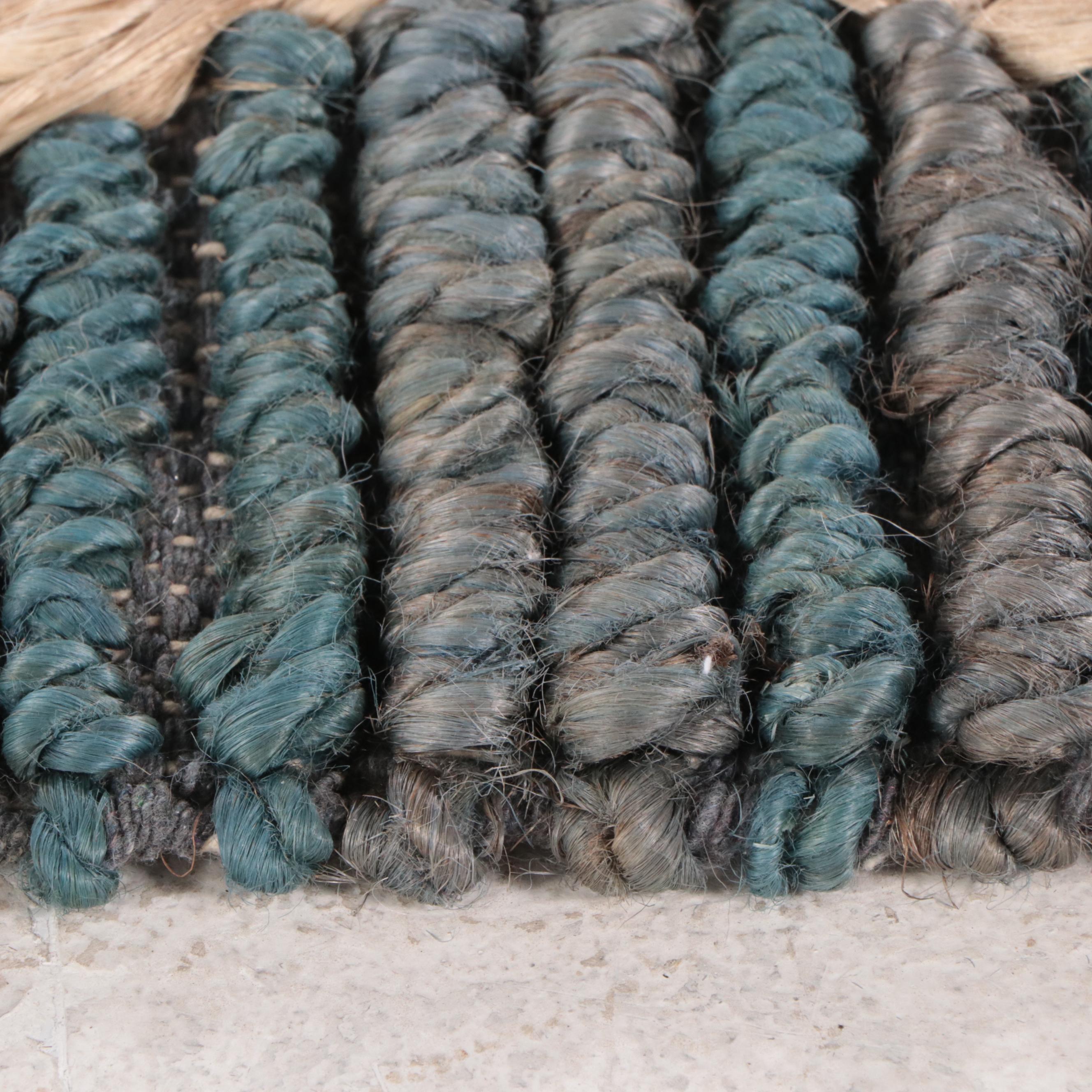 7'10 x 10'5 Handwoven Jute Diamond Trellis Pattern Area Rug