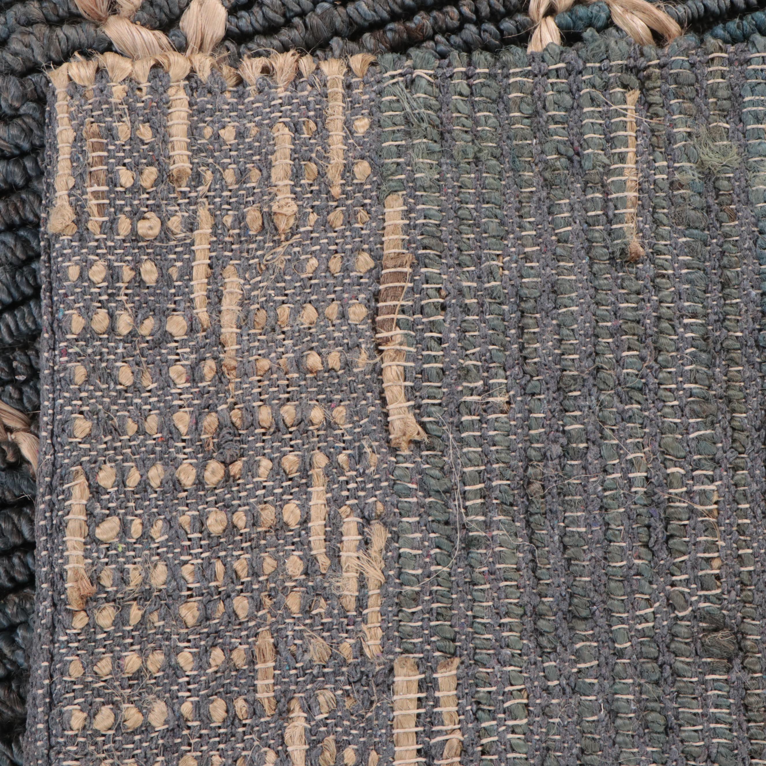 7'10 x 10'5 Handwoven Jute Diamond Trellis Pattern Area Rug