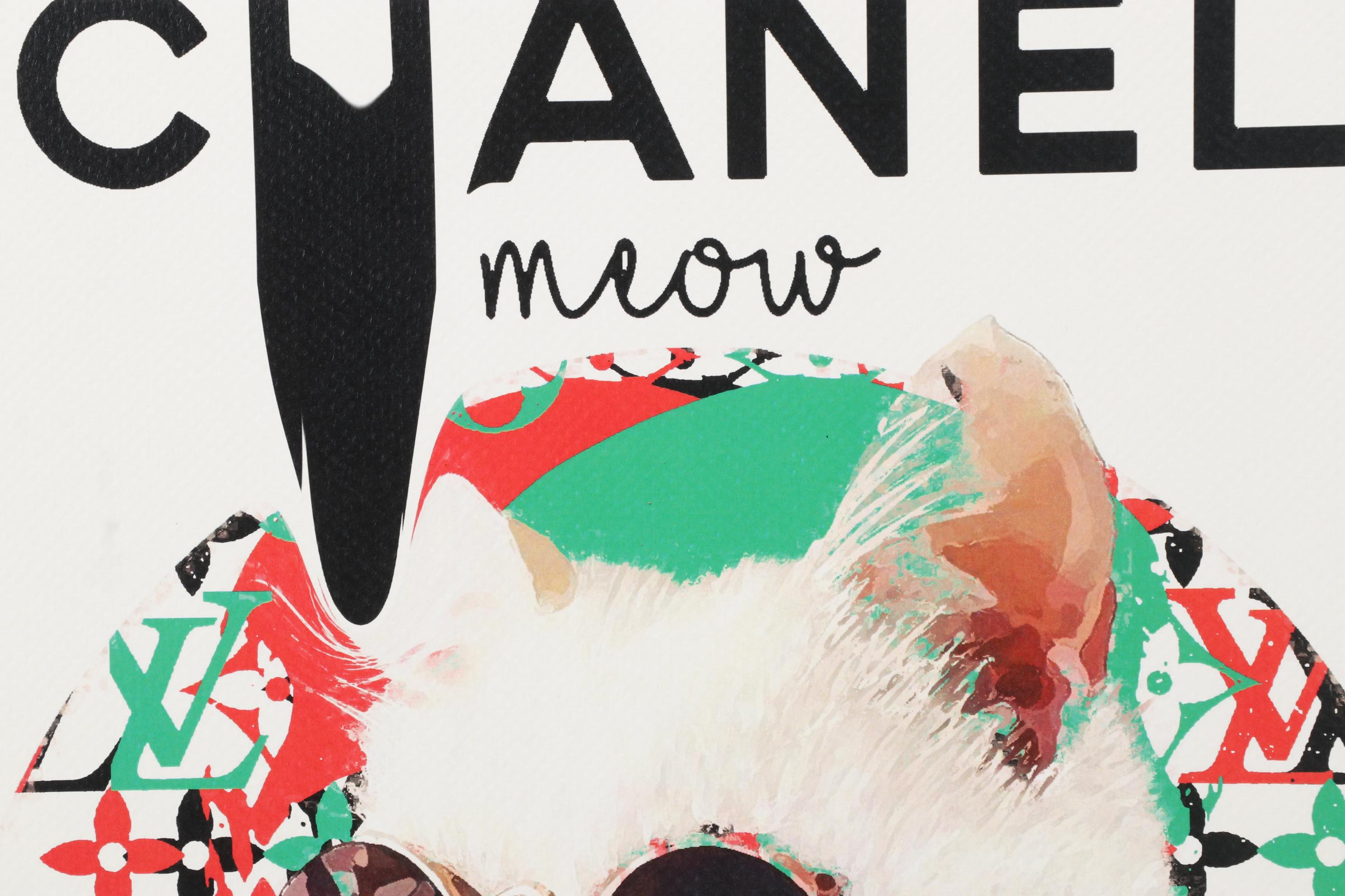 Death NYC Pop Art Graphic Print of Cat x Chanel, 2023