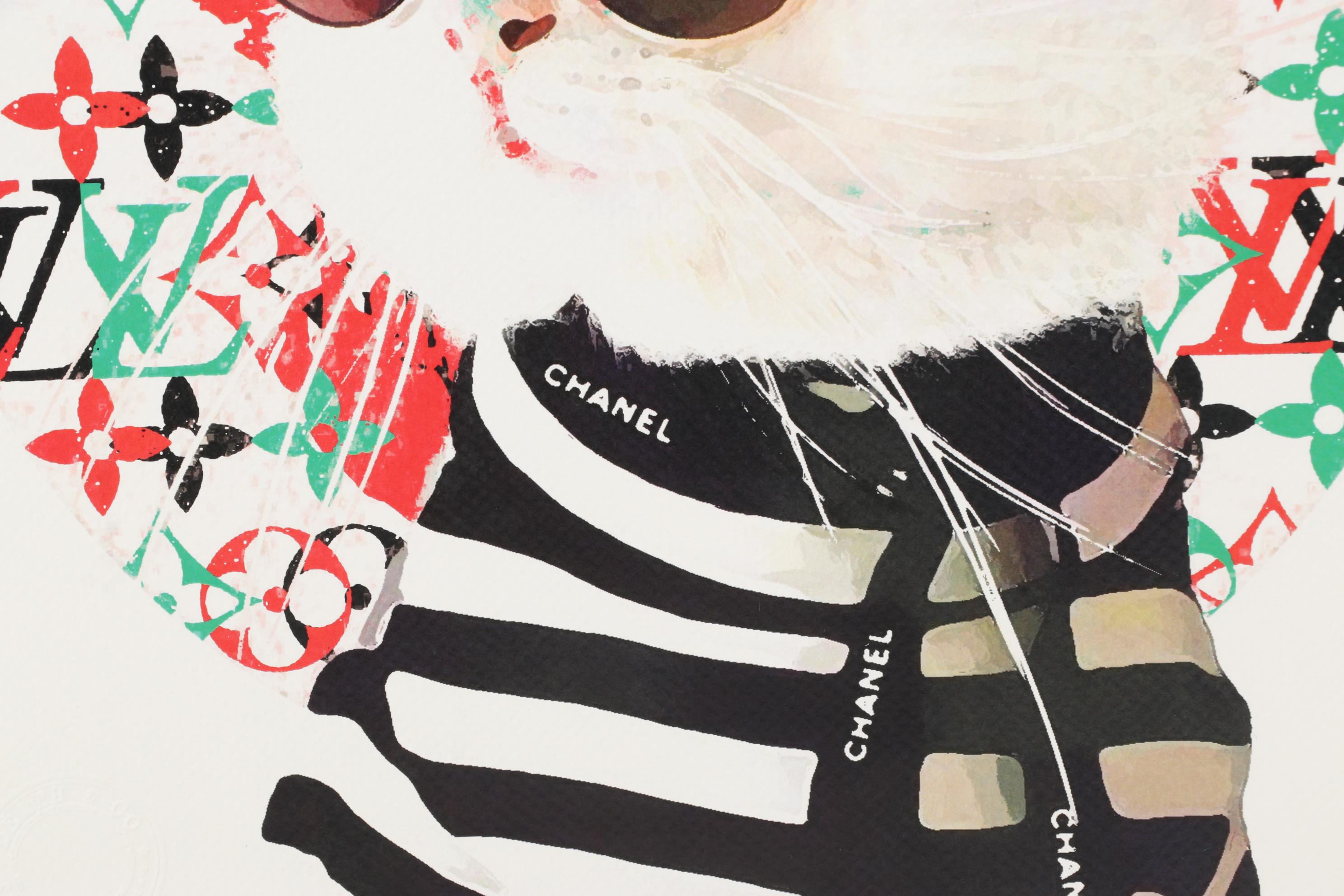 Death NYC Pop Art Graphic Print of Cat x Chanel, 2023