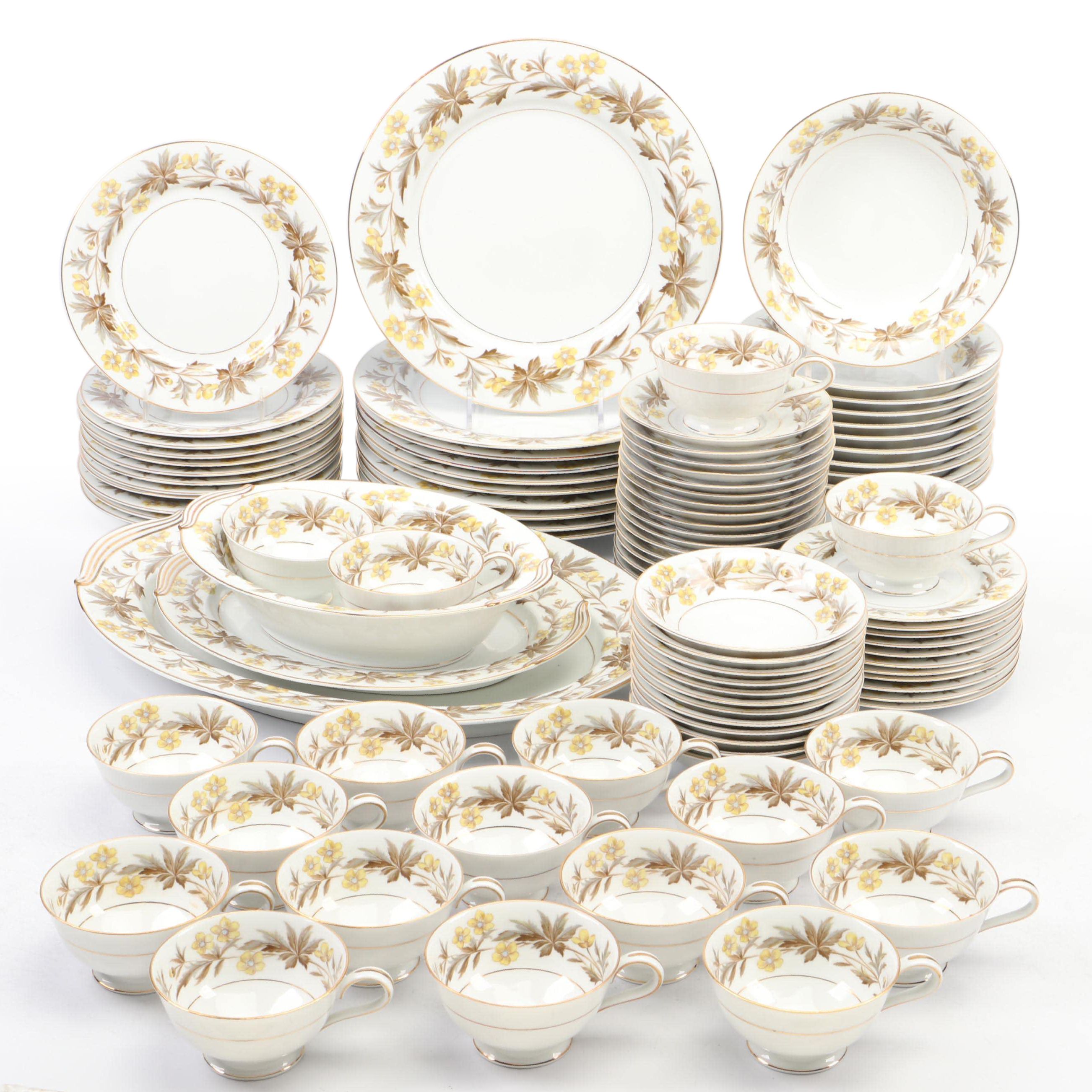 Noritake China "Lorraine" Dinnerware and Serving Pieces, 1953-1955