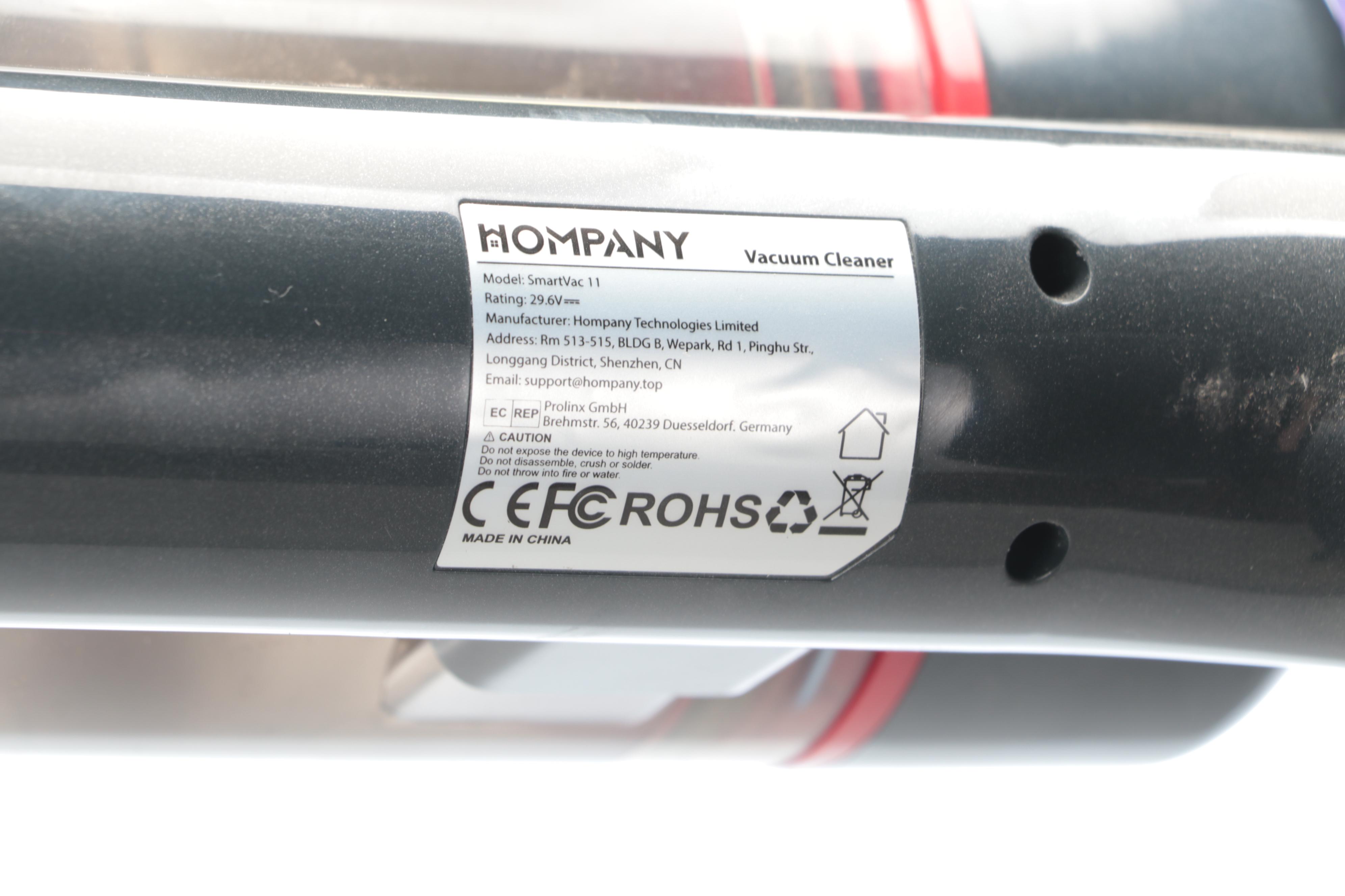 Hompany SmartVac 11 Cordless Handheld Vacuum Cleaner