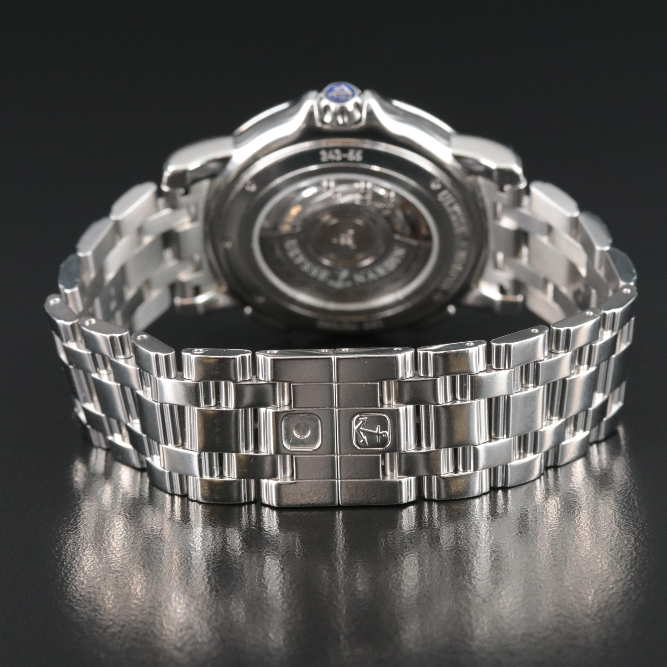 Ulysse Nardin Dual Time, Silver Dial, 42MM Steel Automatic Watch