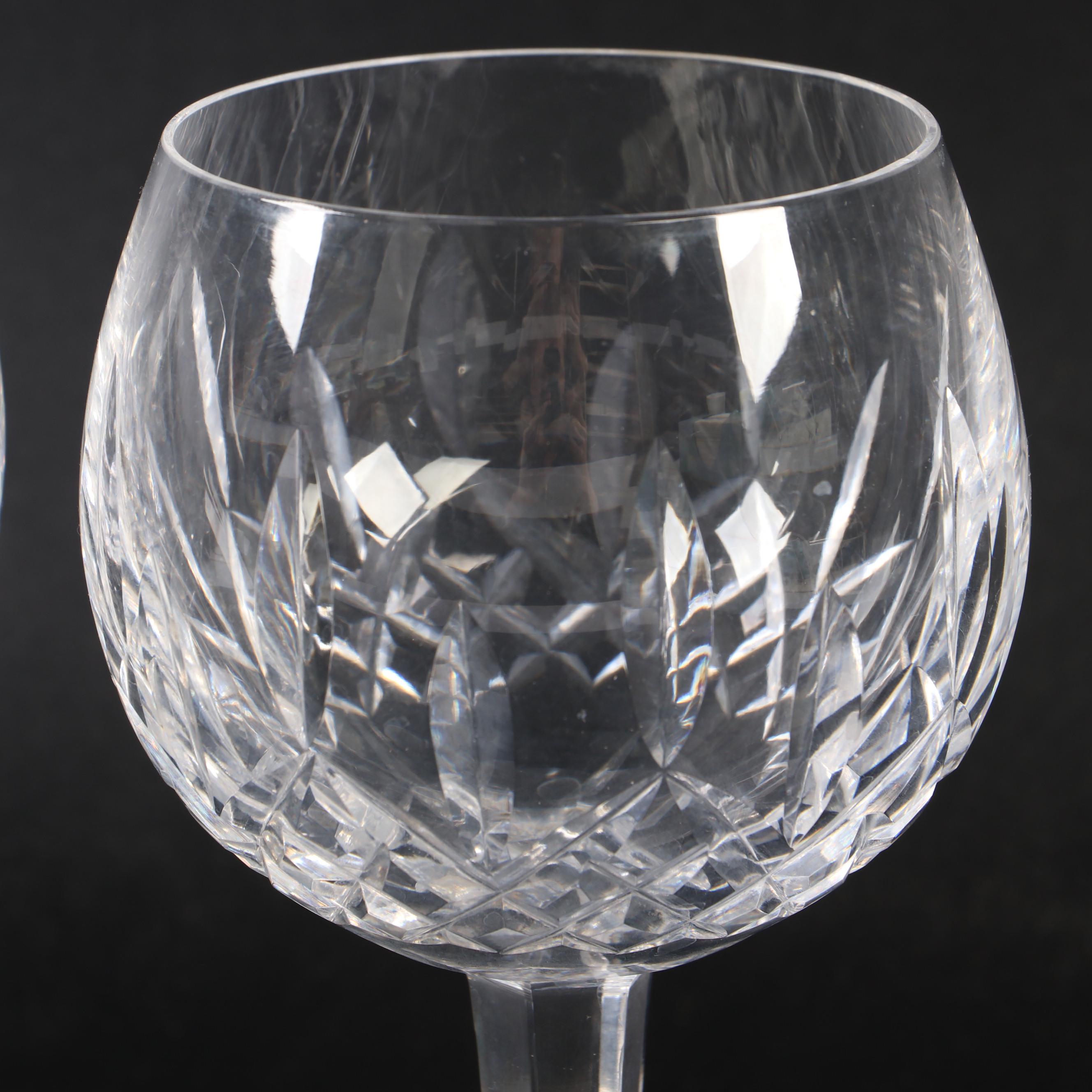 Waterford "Lismore" Crystal Wine Glasses