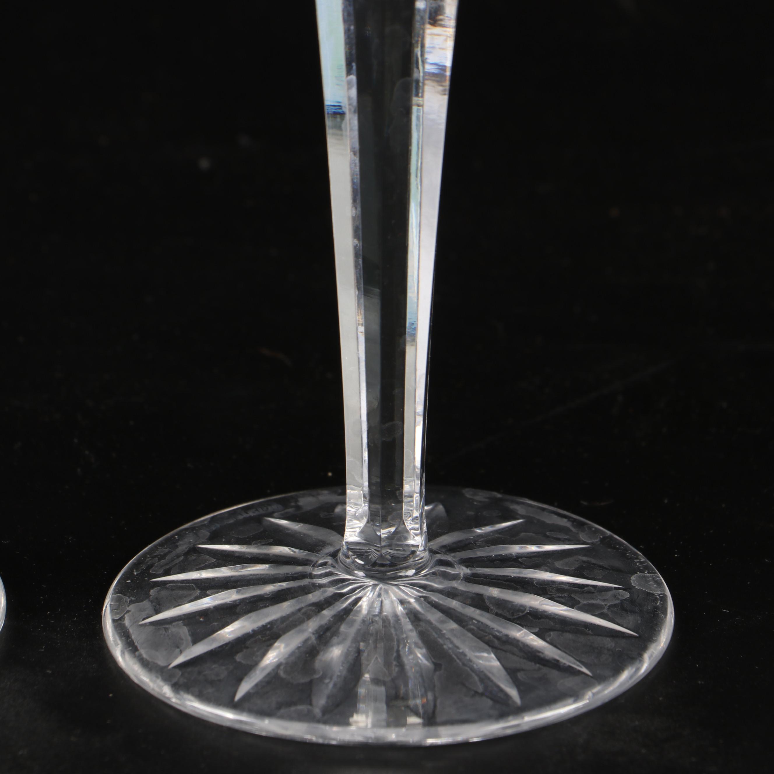 Waterford "Lismore" Crystal Hock Wine Glasses