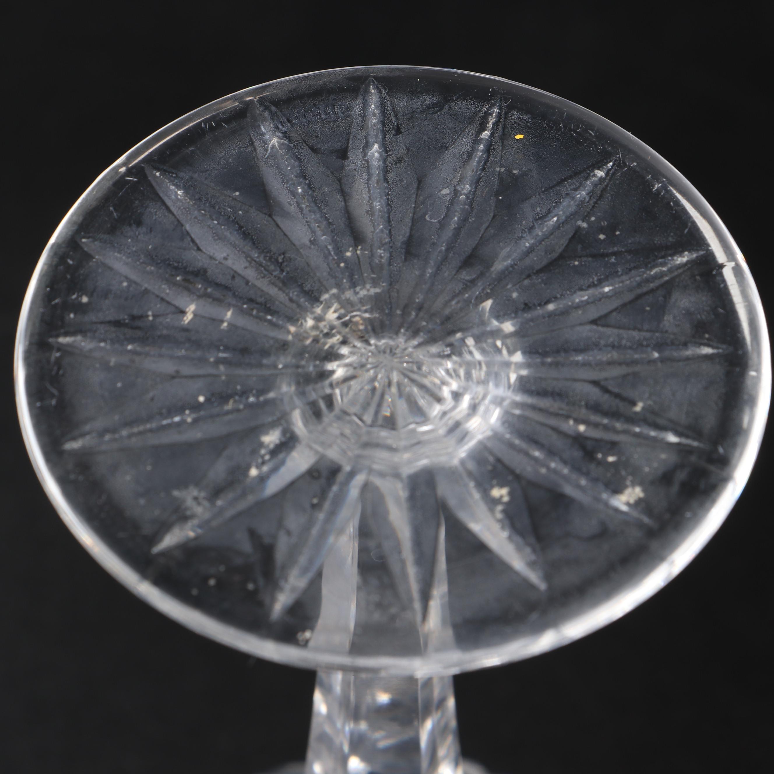 Waterford "Lismore" Crystal Hock Wine Glasses