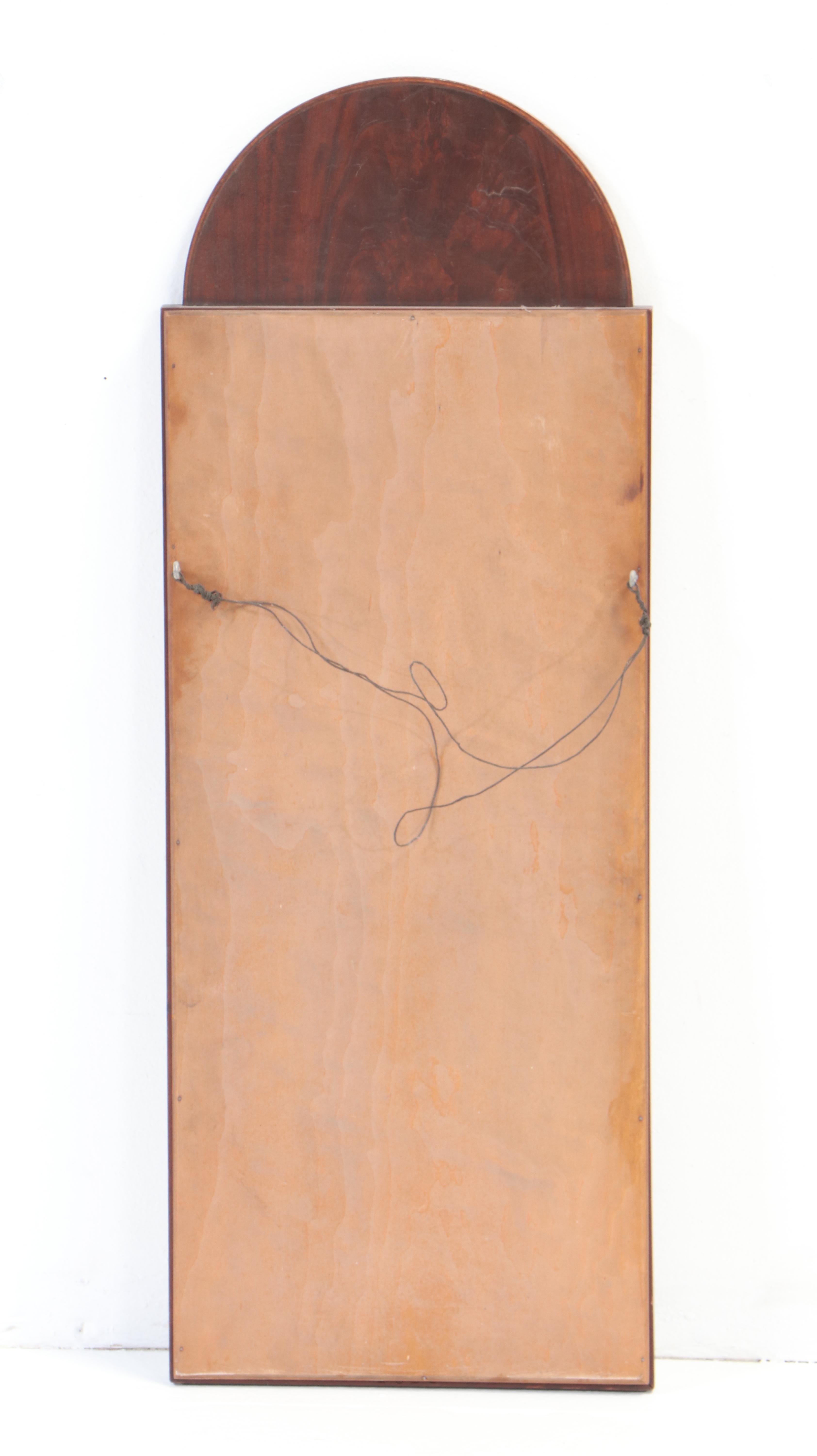 Arch Top Wooden Wall Mirror