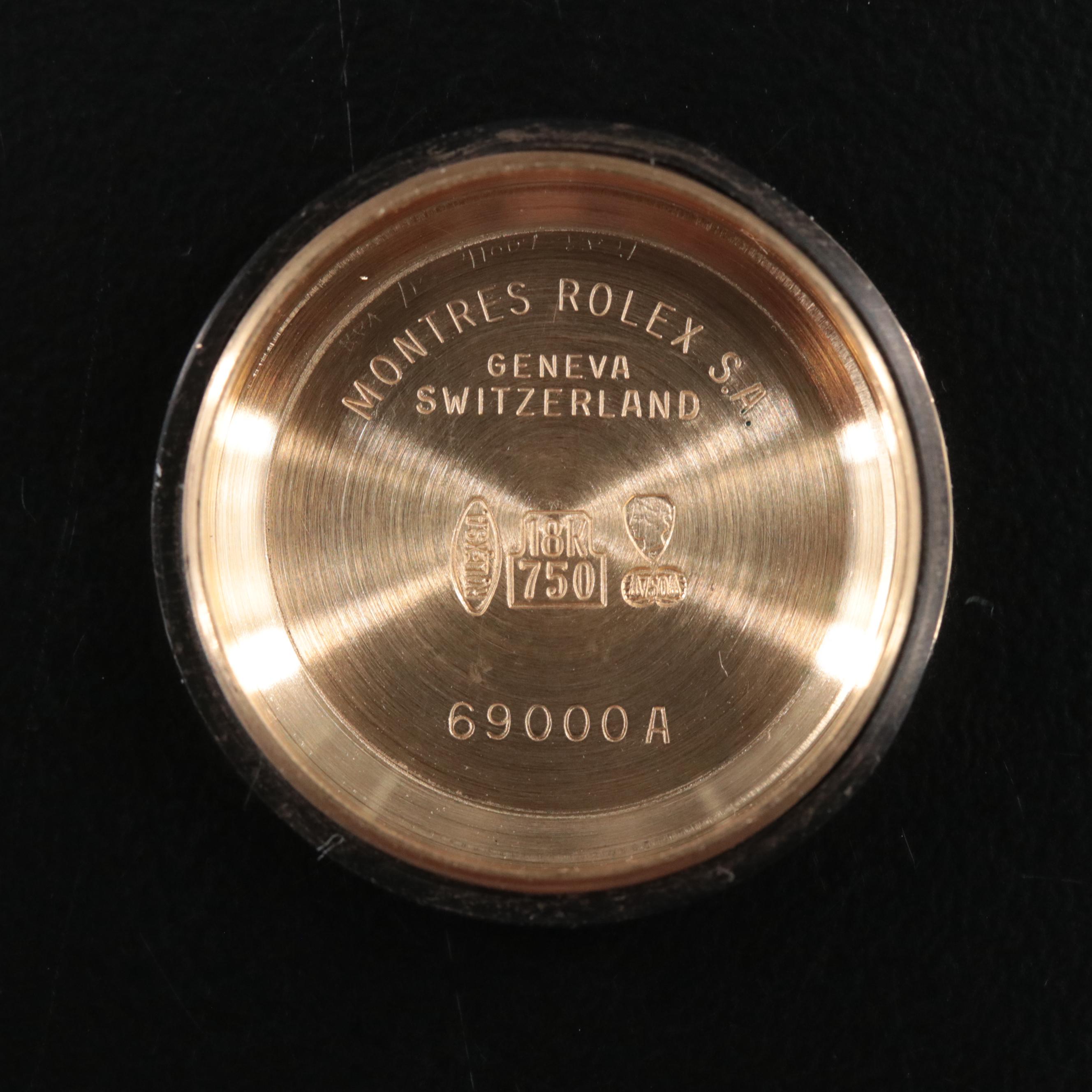 1986 Rolex Custom Diamond Case and 18K Bracelet Watch