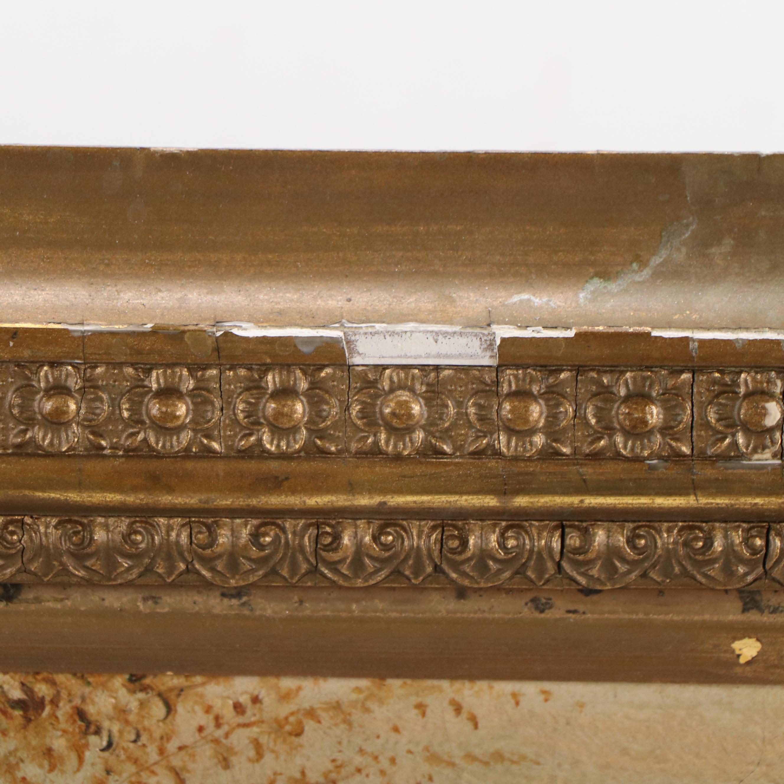 H.W. Haviland Landscape Oil Painting of Autumnal Forest, 1889