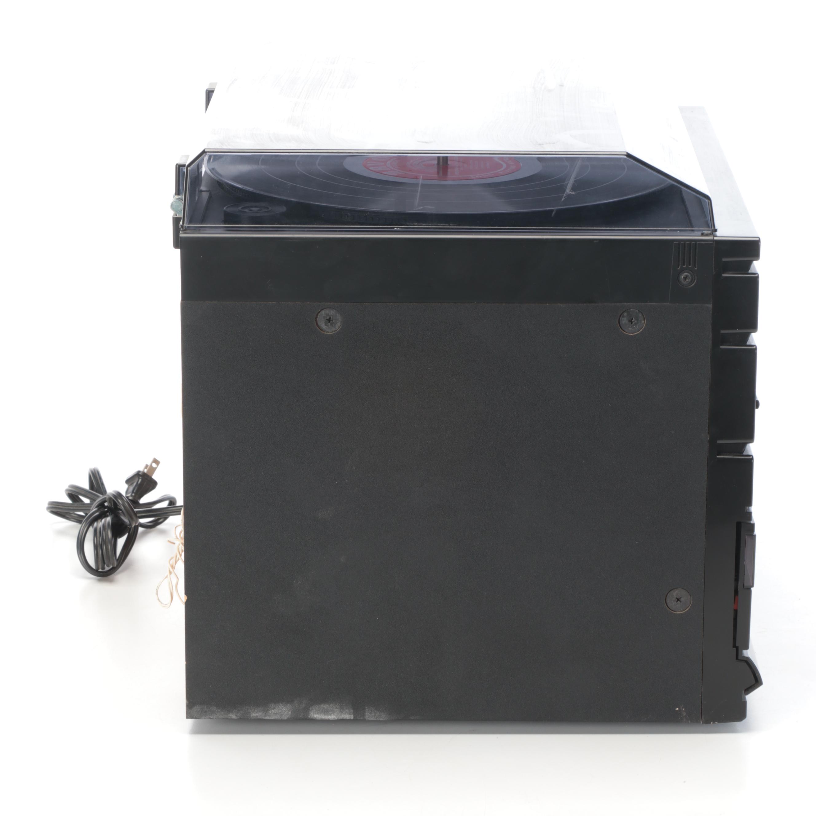 Crown CD-2000 CD Player Stereo Tower System with Turntable and Tape Player