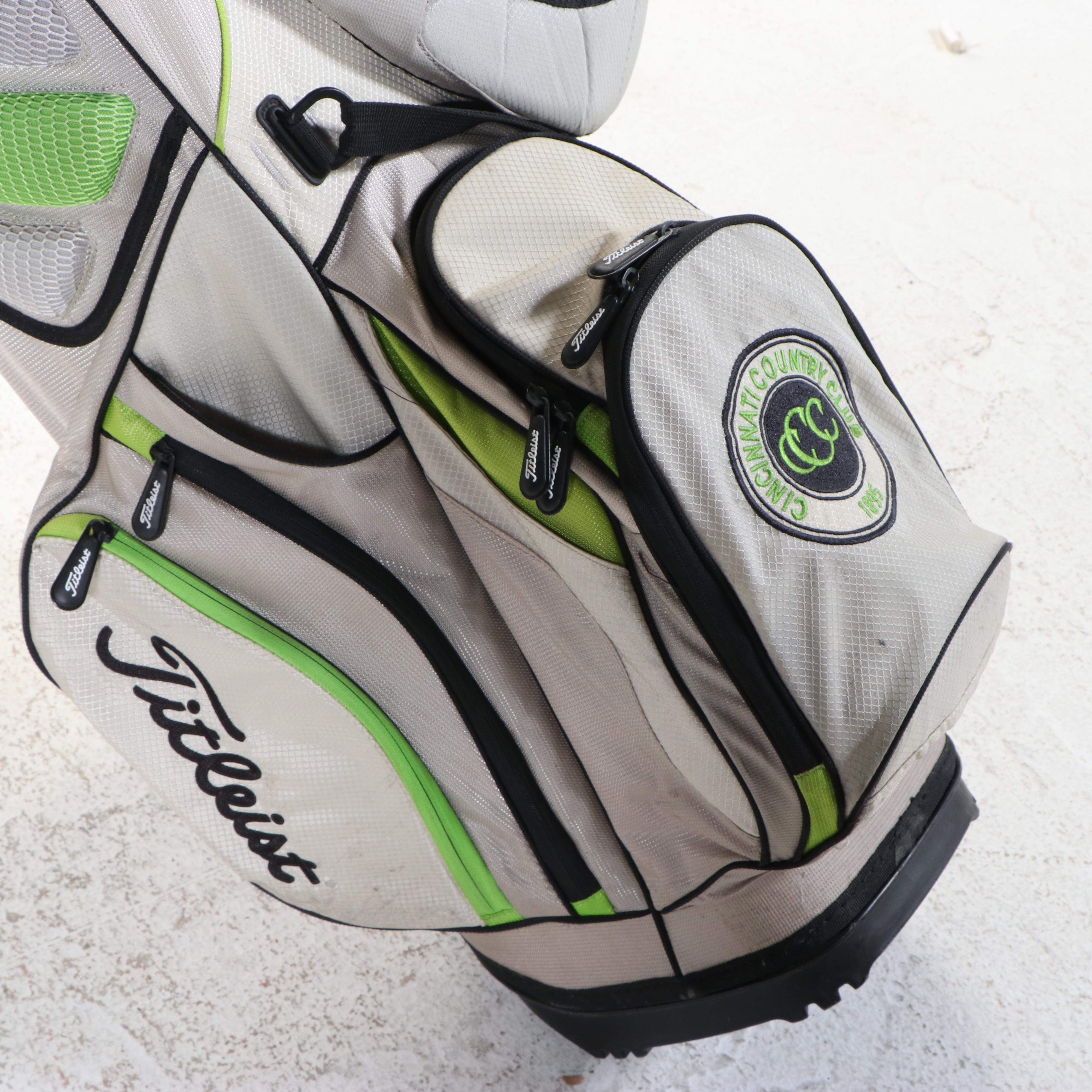 Titleist "Cincinnati Country Club" Golf Bag With Ping Clubs