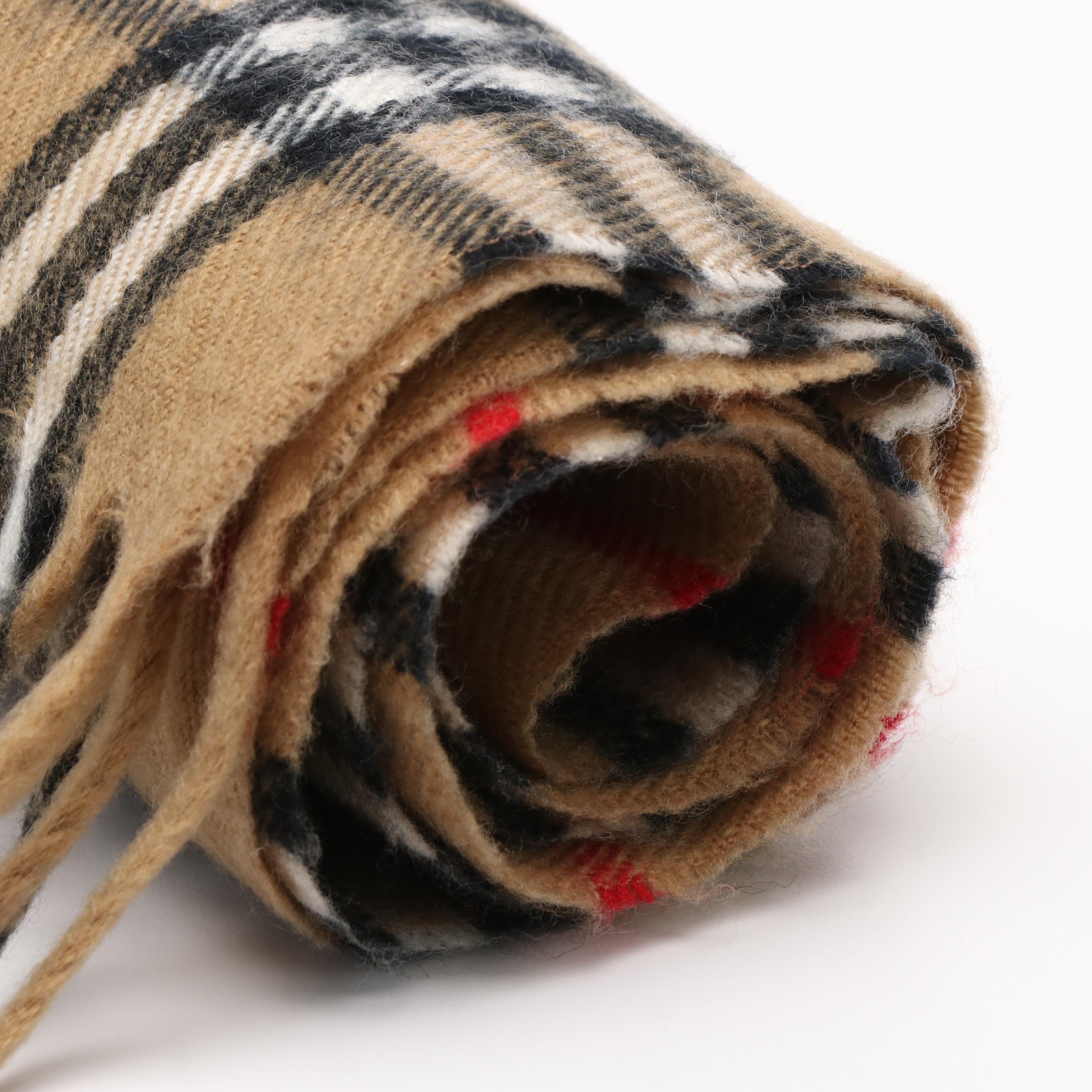 Burberry Classic House Check Lambswool Scarf