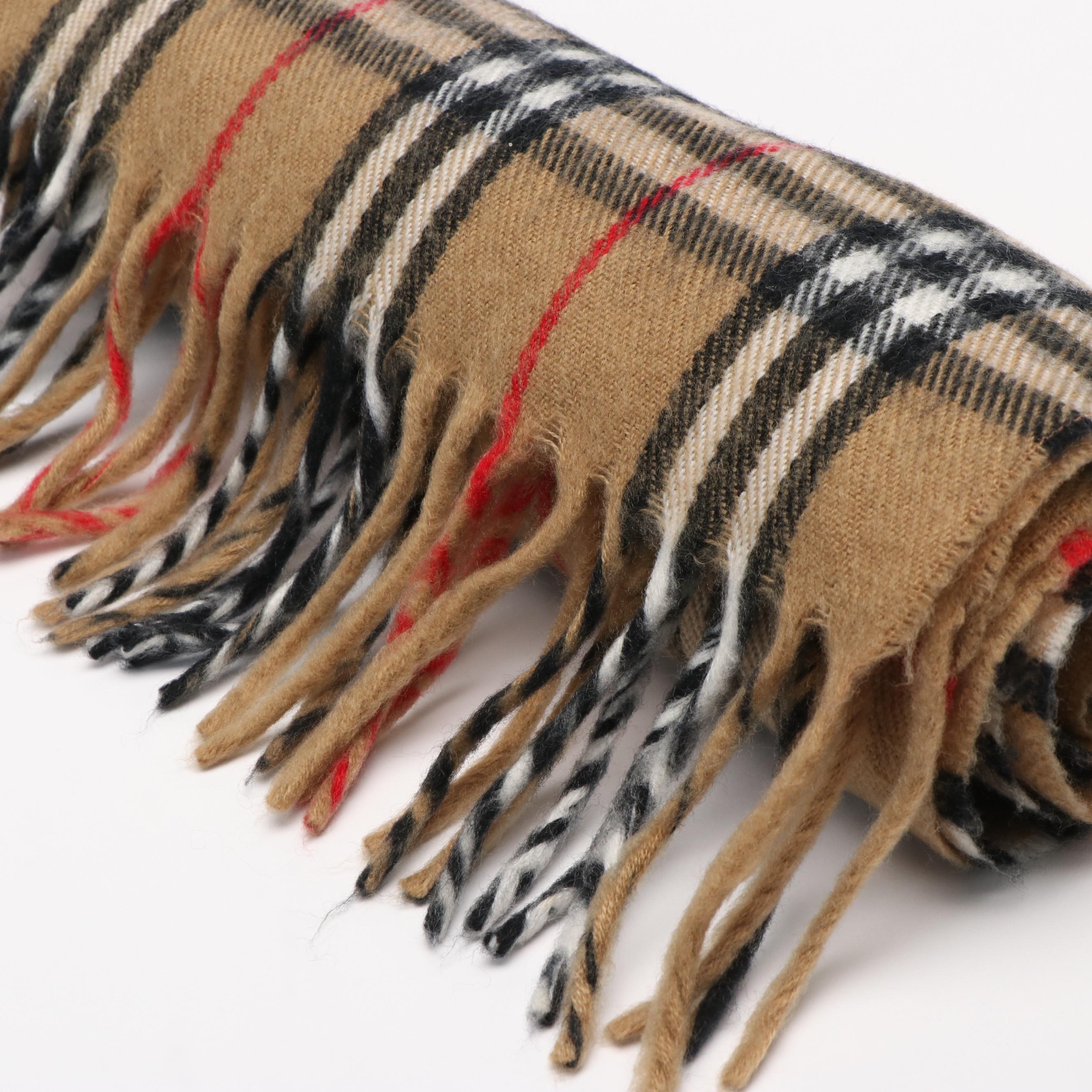Burberry Classic House Check Lambswool Scarf