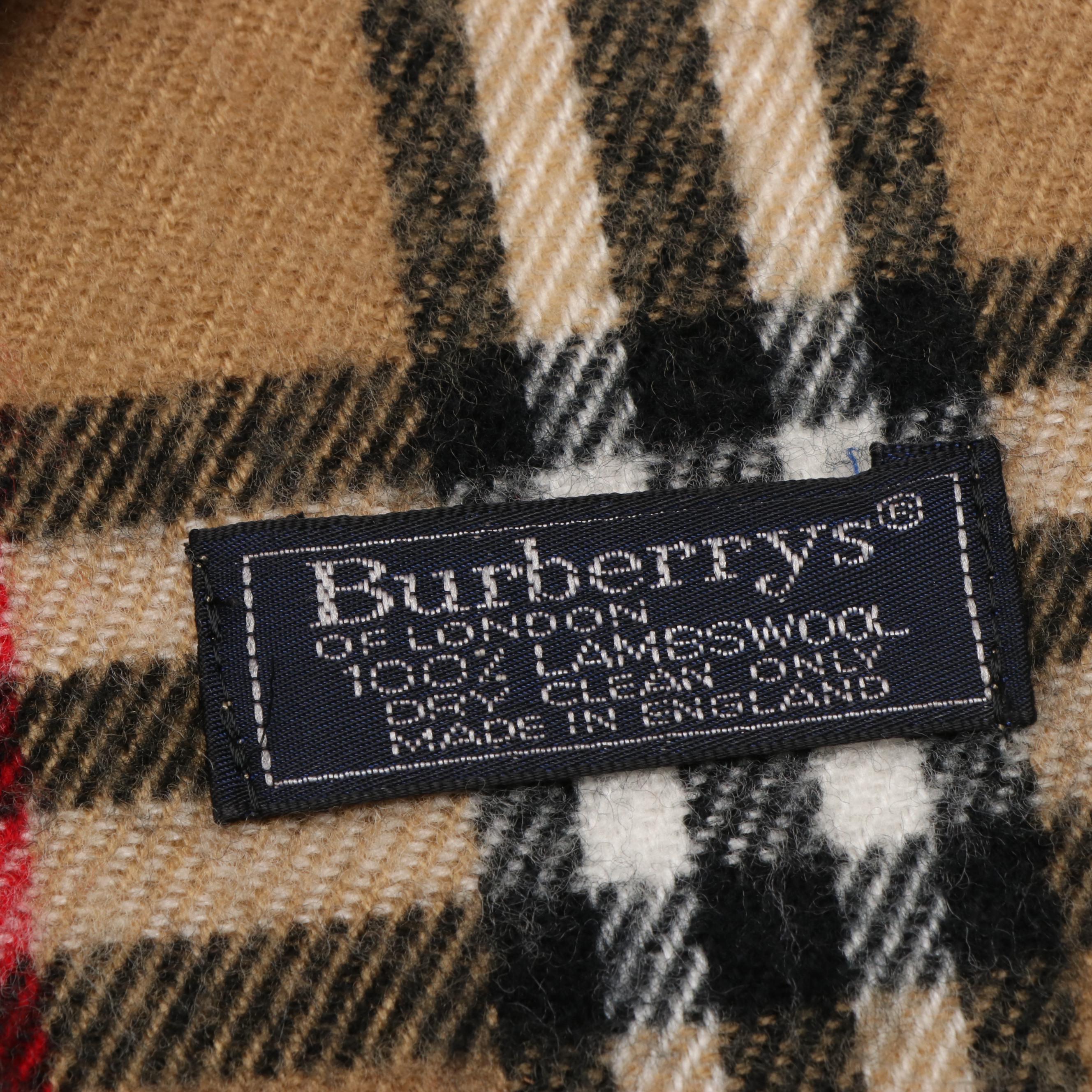 Burberry Classic House Check Lambswool Scarf